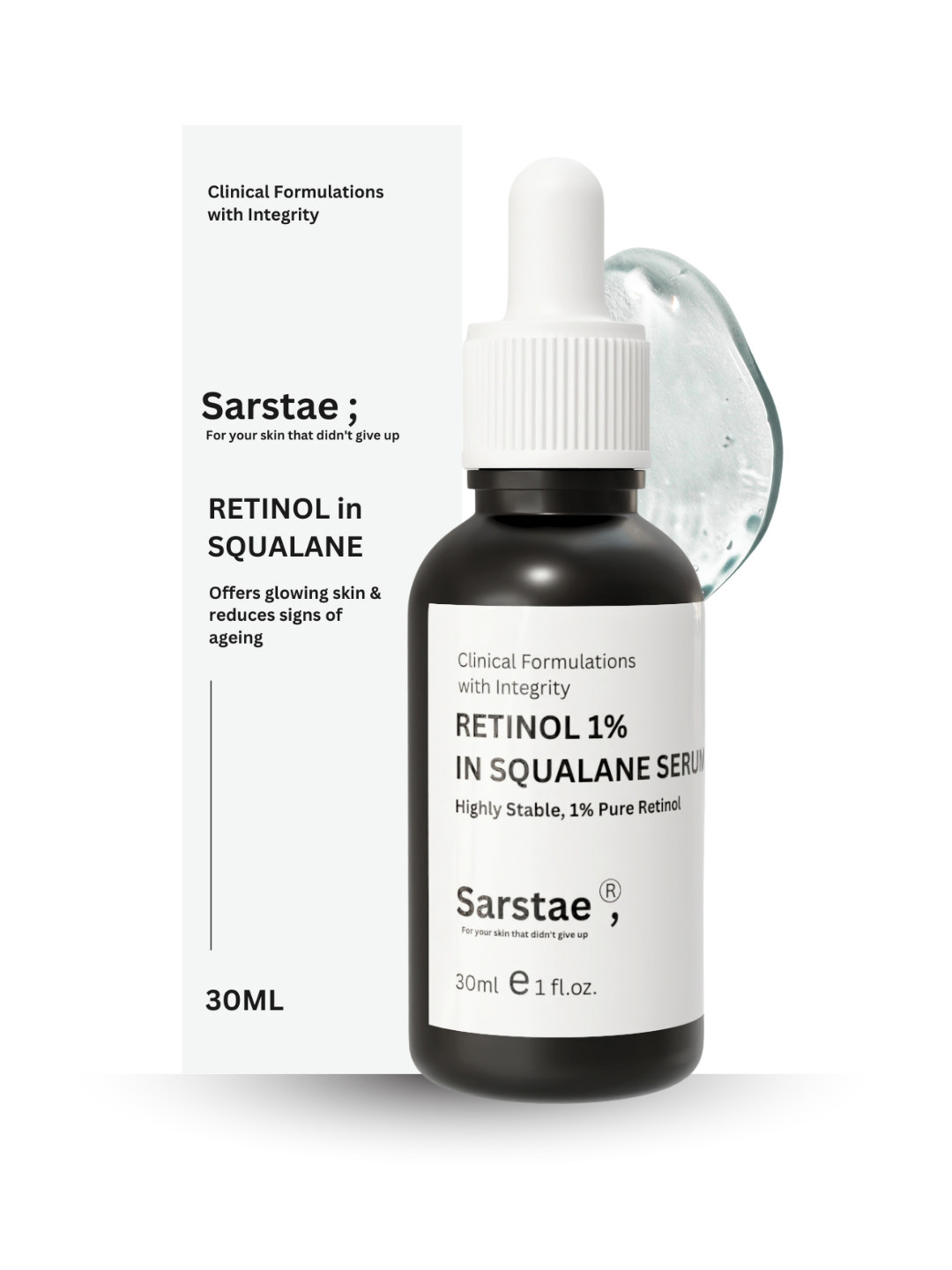 SARSTAE Retinol 1% Face Serum With Squalane - 30 ml