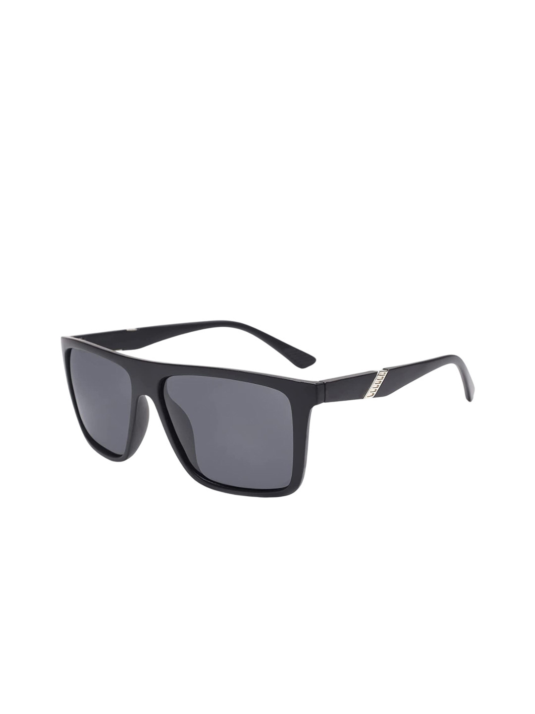 Provogue Unisex Rectangle Sunglasses with Polarised and UV 3859 BLk