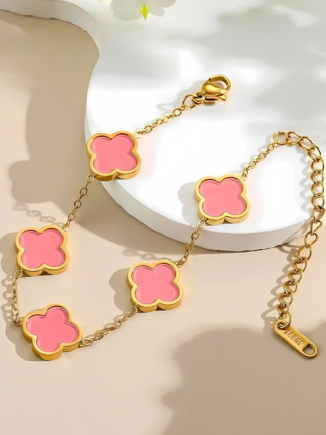 Bauble Cluster Women Gold-Plated Charm Bracelet