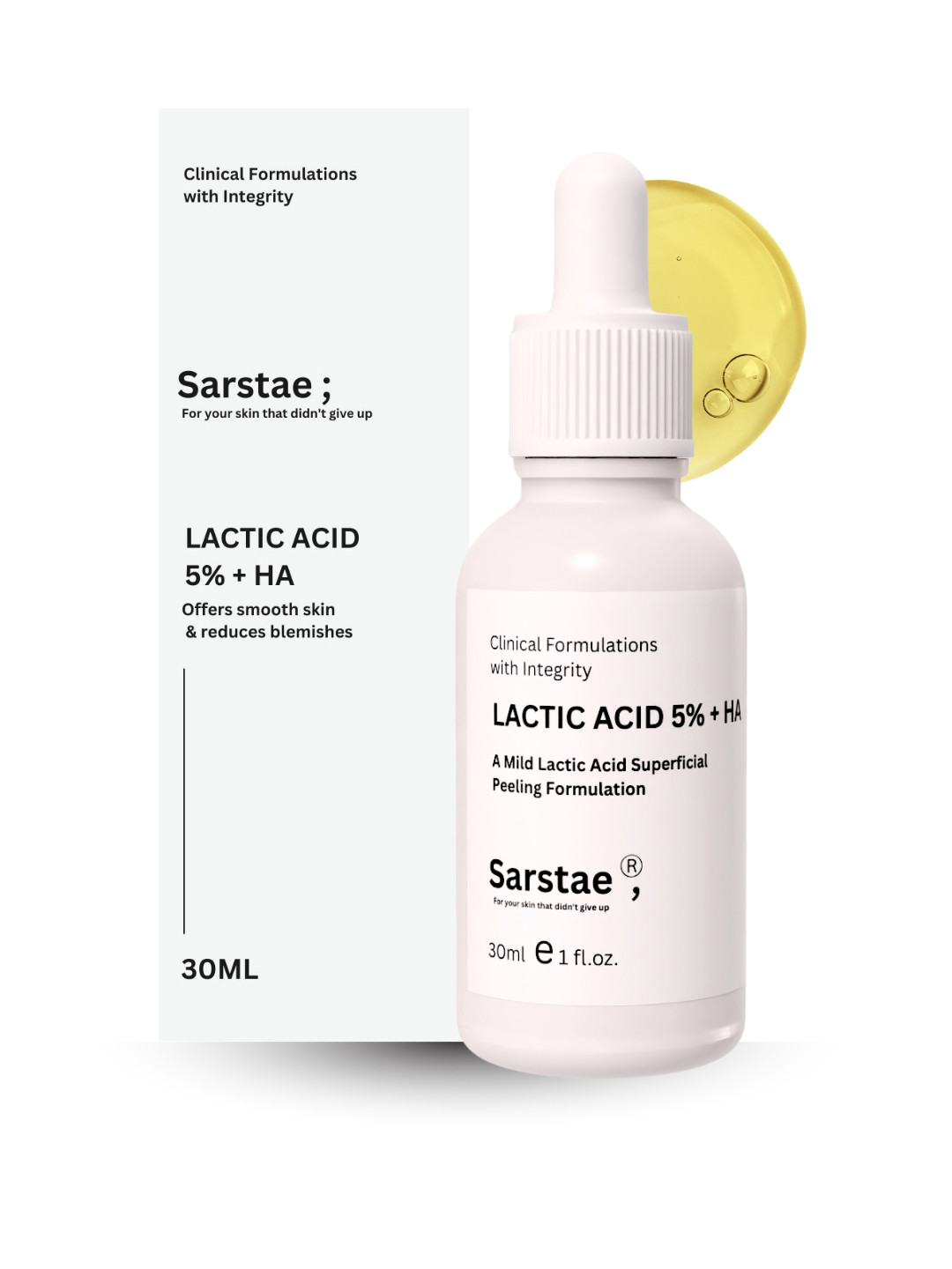 SARSTAE Lactic Acid 5% Serum With Hyaluronic Acid - 30 ml