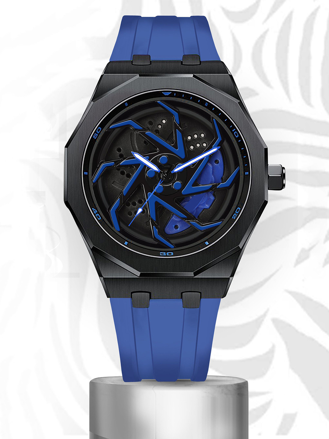 IIK COLLECTION Men Dial & Straps Analogue Car Wheel Watch IIK-6001M