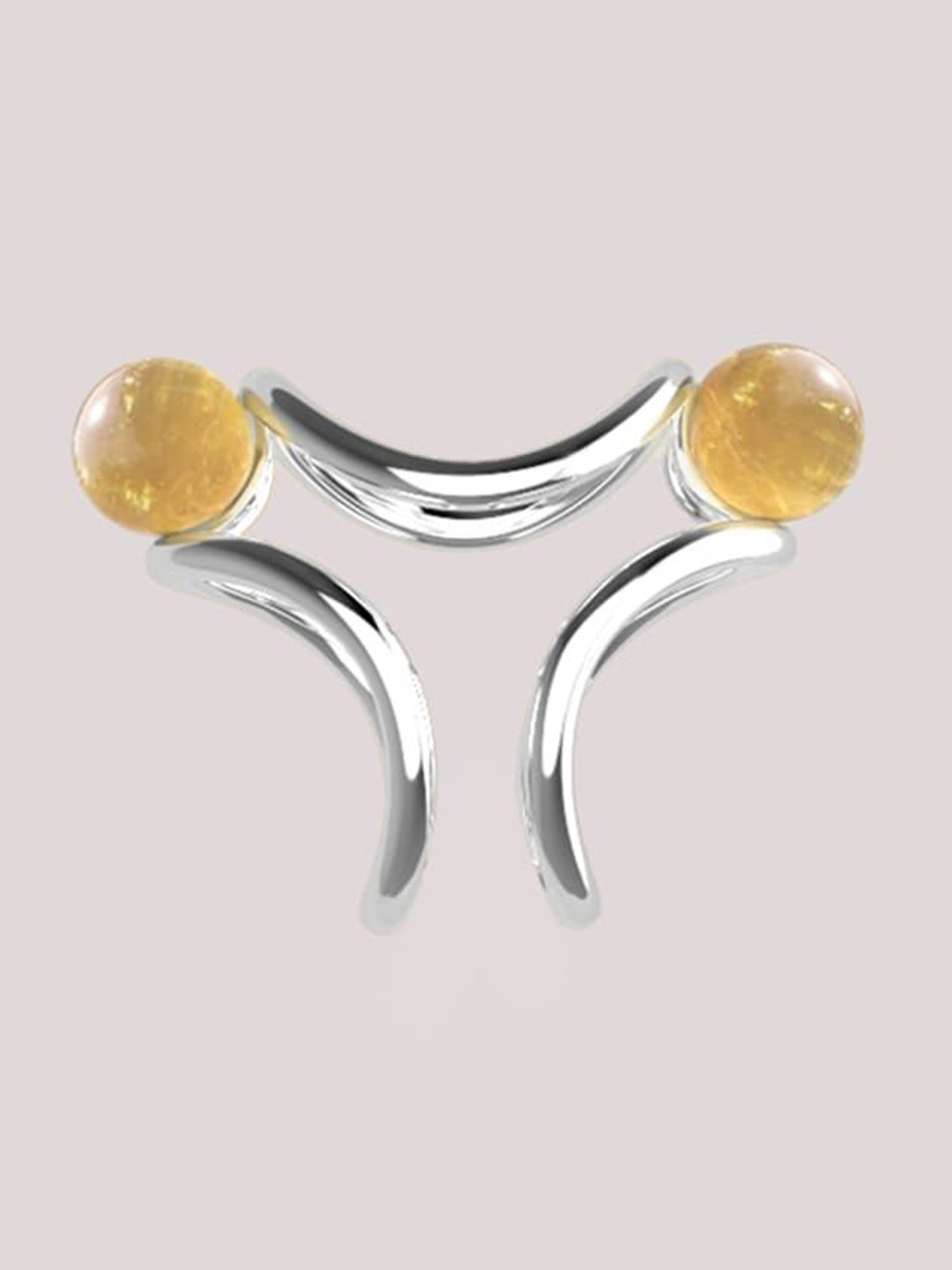 MAM Originals 925 Sterling Silver Pearls Beaded Finger Ring