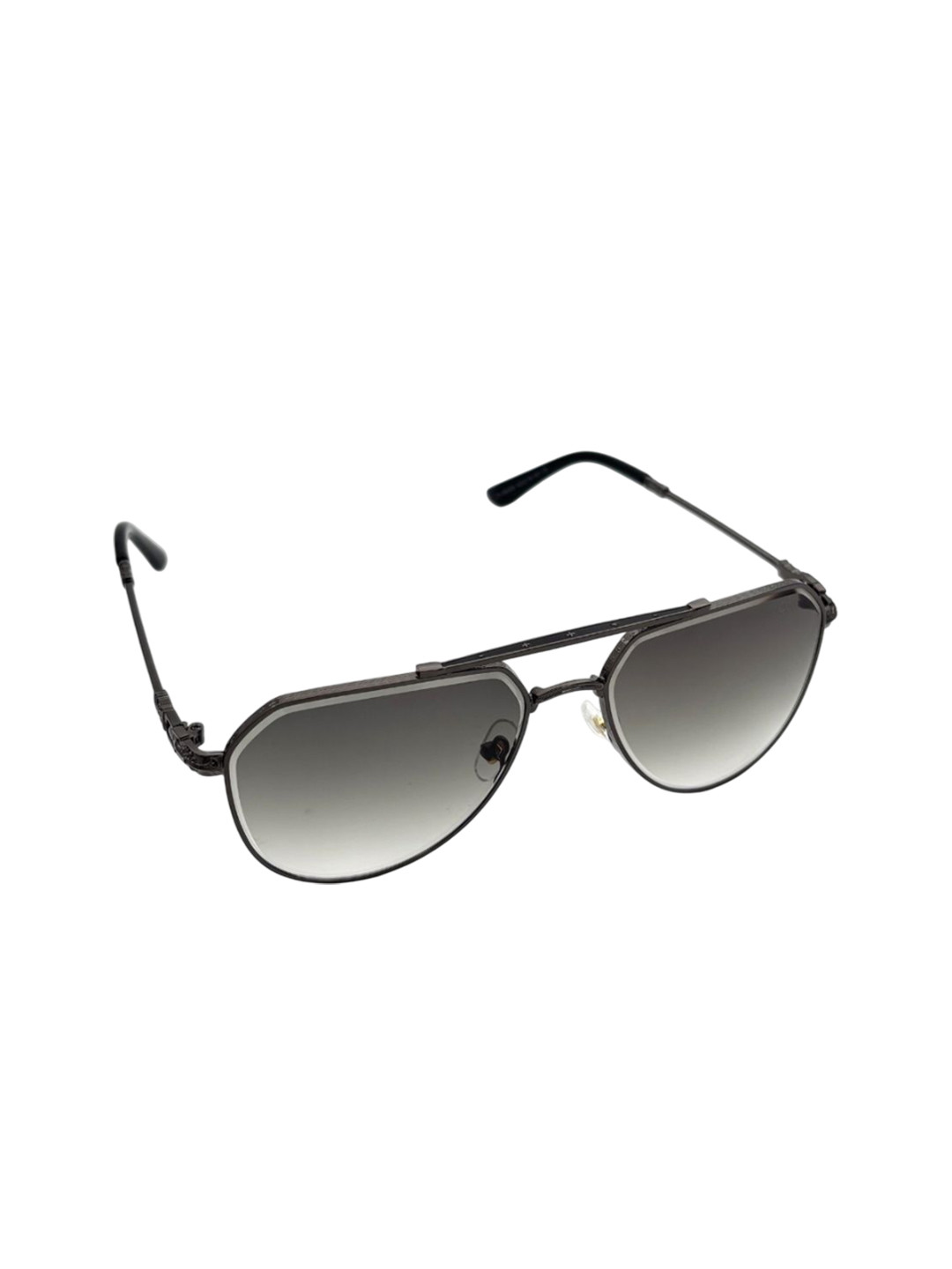 QUE UNIVERSE Unisex Grey Lens & Black Oversized Sunglasses with UV Protected Lens
