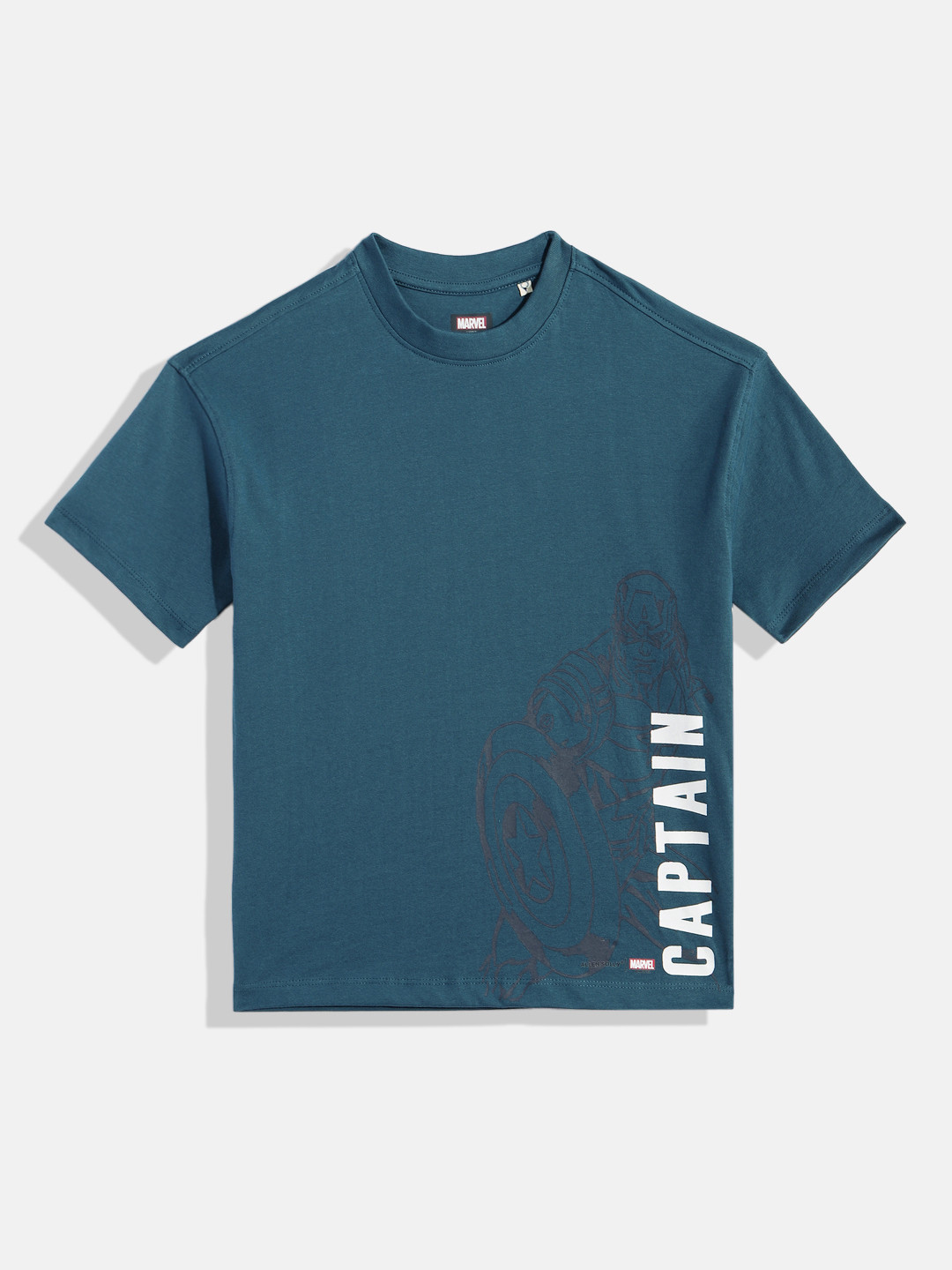 Allen Solly Junior Boys Captain America Printed Pure Cotton T-shirt
