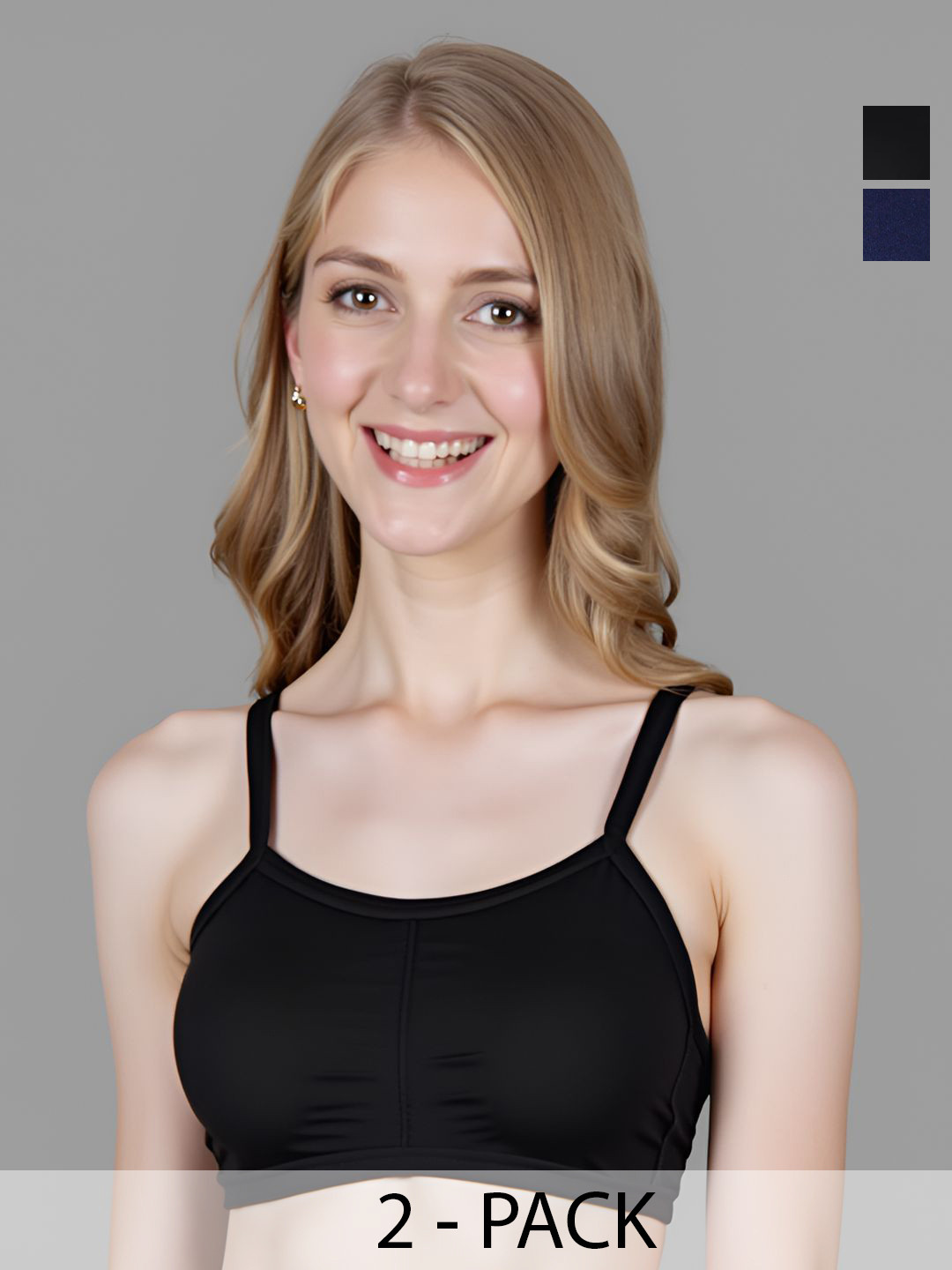INDIROCKS Pack of 2 Women Solid Back Style Seemless Underwired Bra
