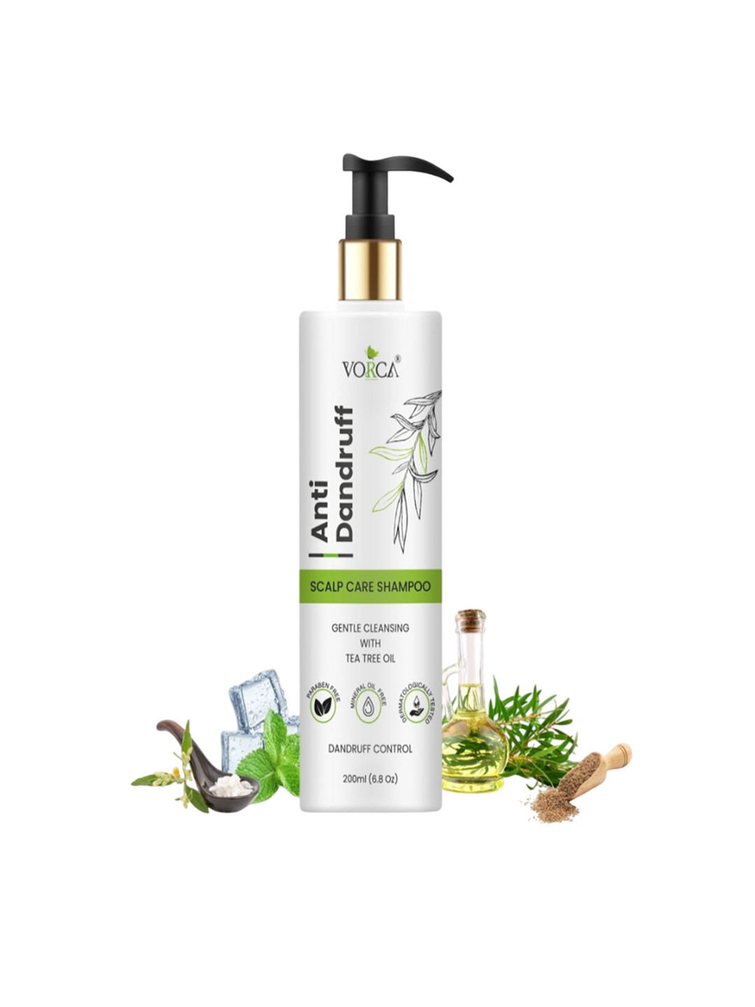 Vorca Anti Dandruff Shampoo With Tea Tree Oil - 200 ml