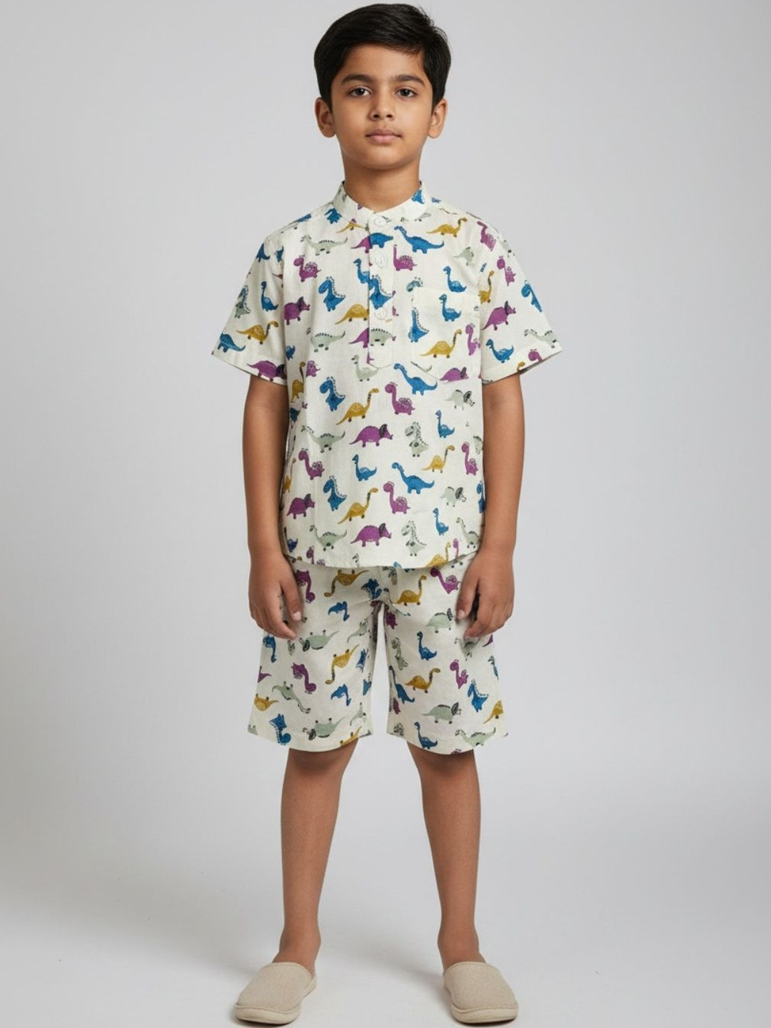 YK Kids Animal Printed T-shirt with Shorts