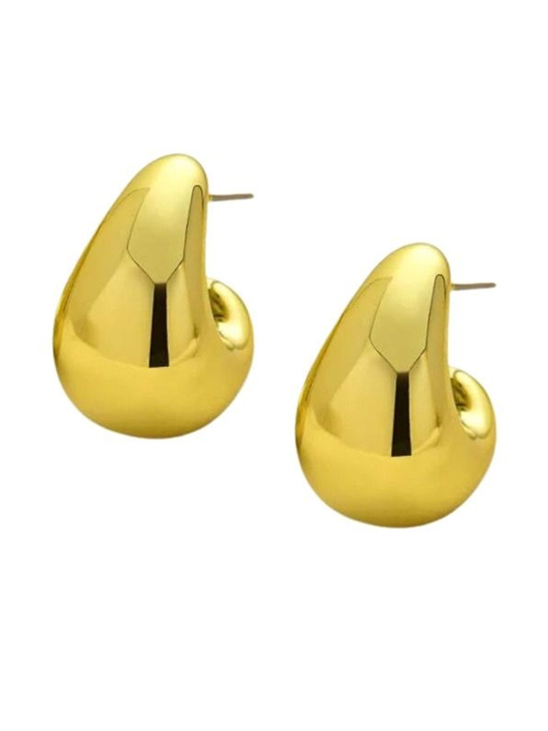 LOBYA Girls Teardrop Shaped Gold-plated Anti-Tarnish Luxury Stud Earrings