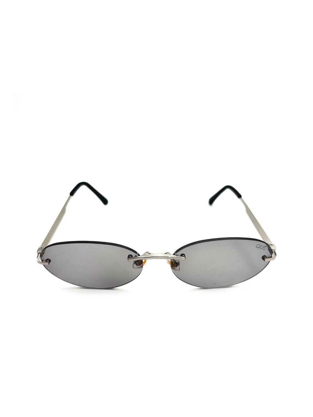 QUE UNIVERSE Unisex Rimless Oval Sunglasses