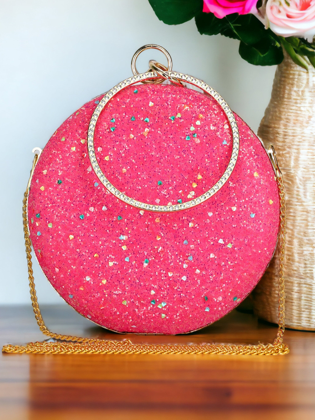 Toobacraft Embellished Box Clutch