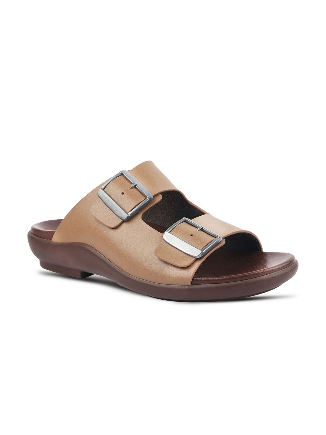 MEDIFEET Men Open Back Buckle Details Comfort Sandals