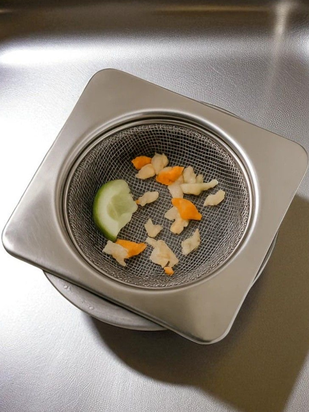 DeoDap Stainless Steel Square Sink Strainer