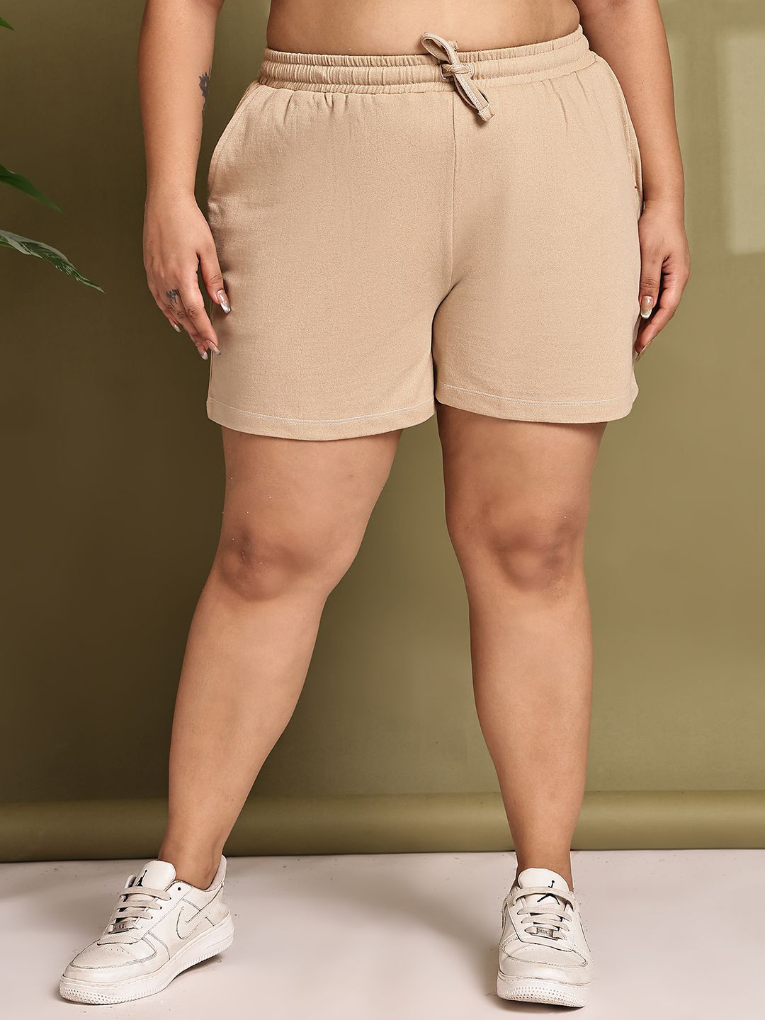 Rute Women Plus Size Cotton Cycling Sports Shorts