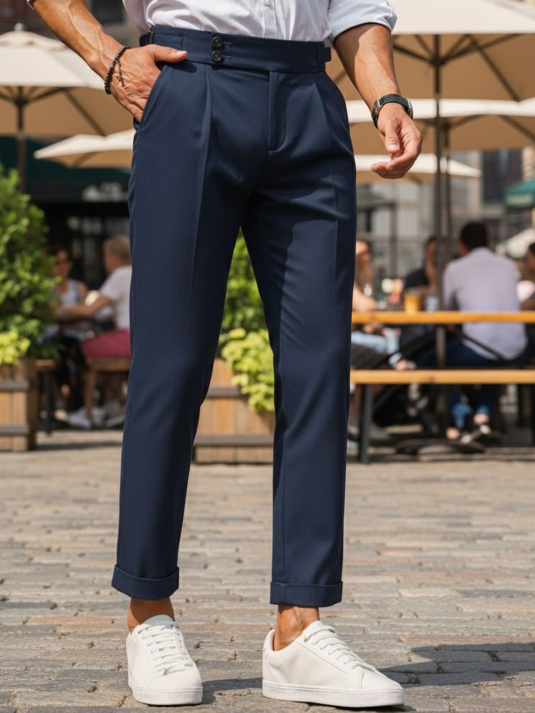 BROADSTAR Men Gurkha Slim Fit Korean Pants