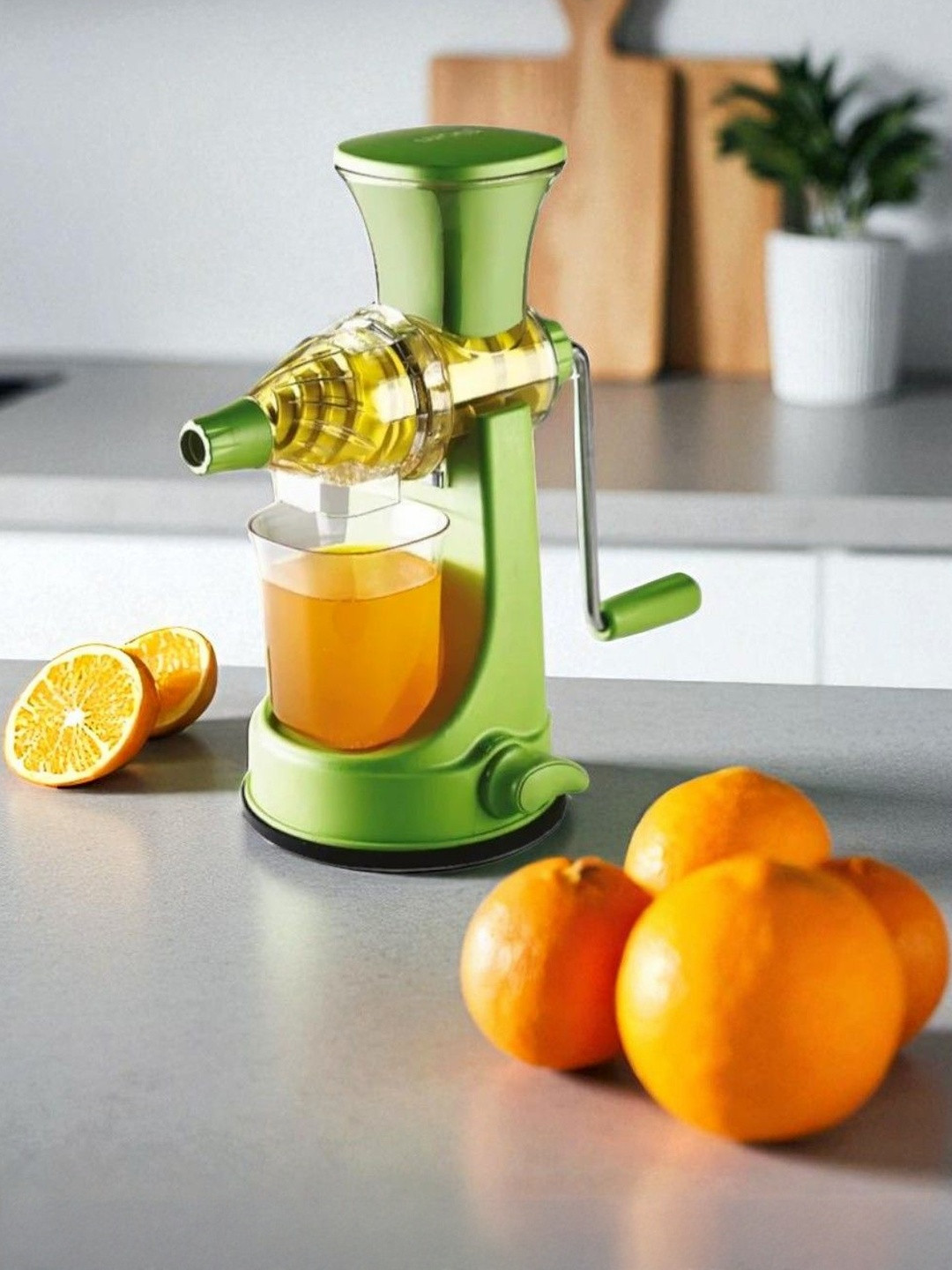 DeoDap Green Multi-Functional Fruit & Vegetable Plastic Juicer