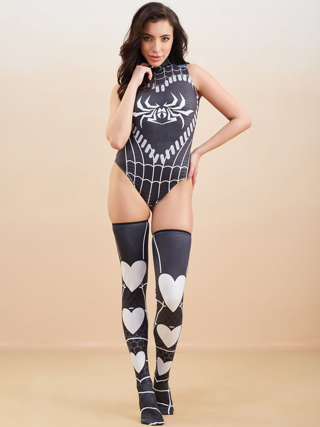 G Heist Spider Women Bodysuit-Style Nightwear Baby Doll