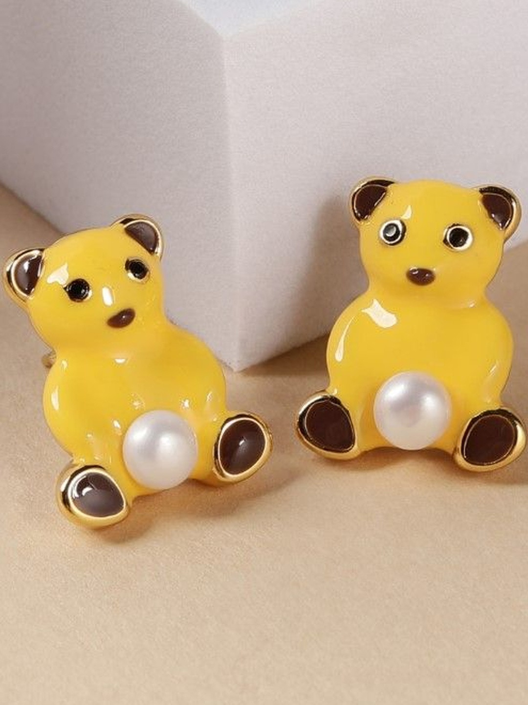 DIAVO Women Animal Shaped Western Teddy Charm Studs Earrings