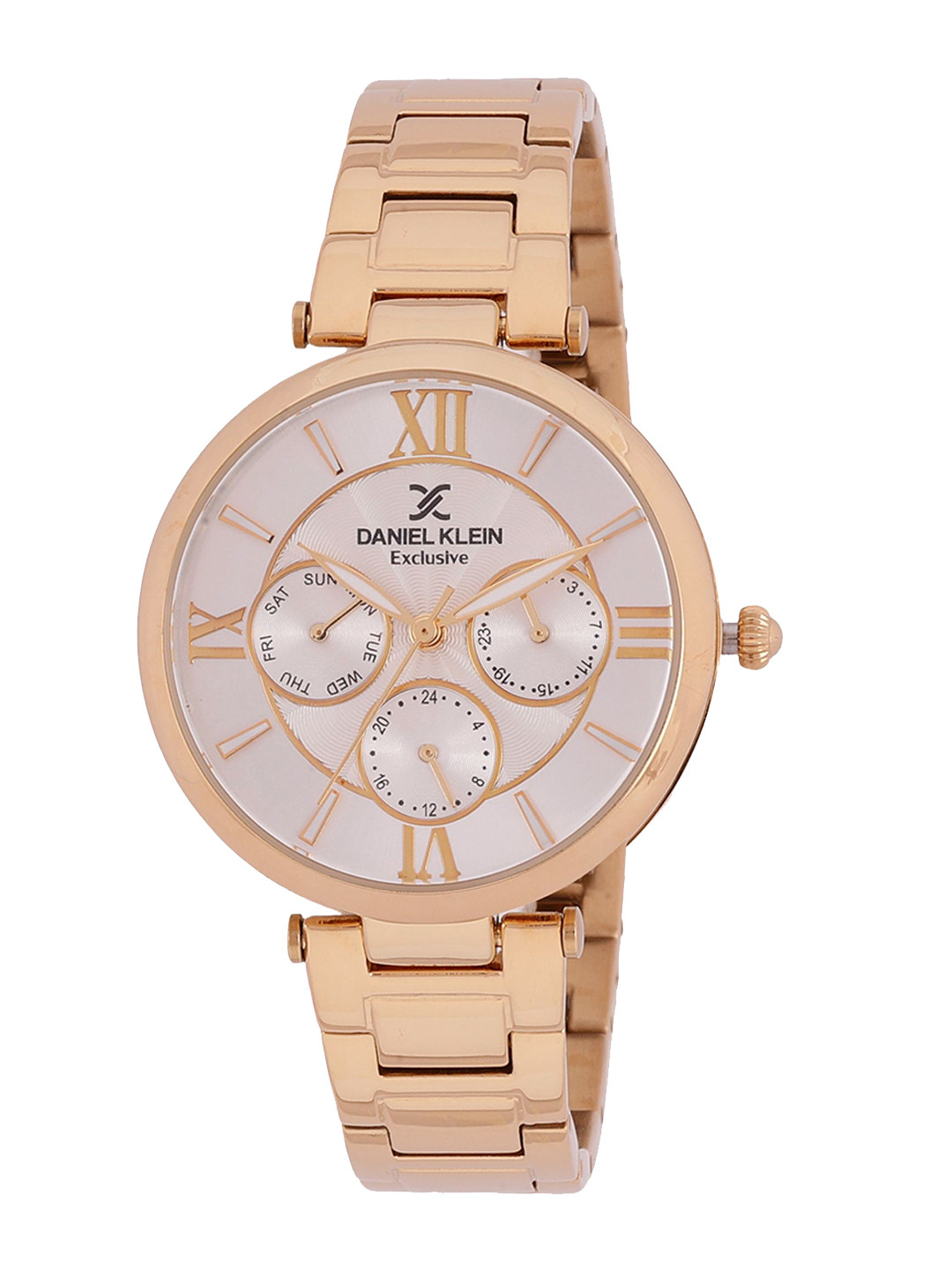 Daniel Klein Exclusive Women Round Dial & Straps Analogue Watch DK.1.12935-4