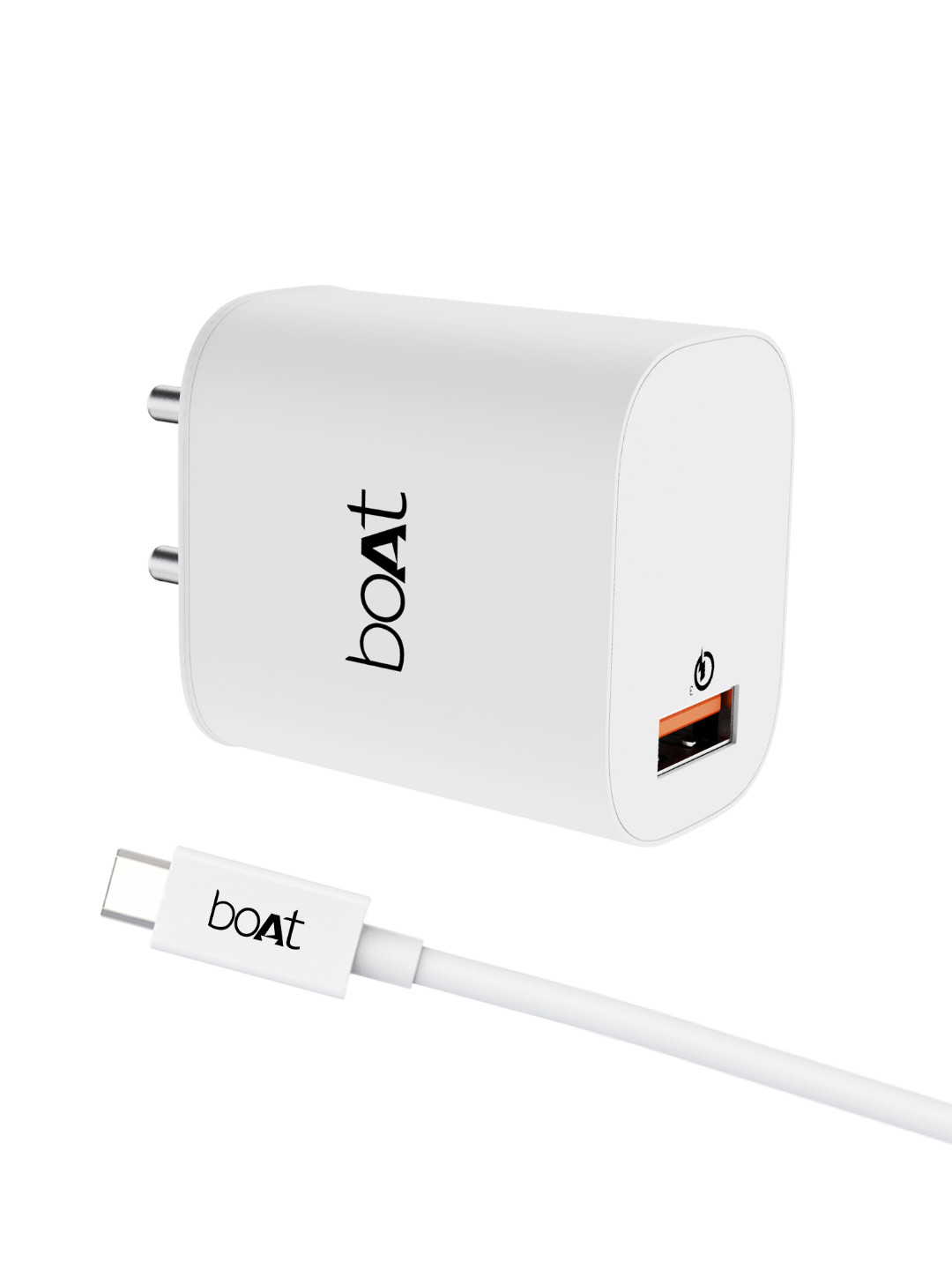 boAt WCD QC 3.0 18W with Type C to C Cable Smart IC Protection Auto Detection Fast Charging