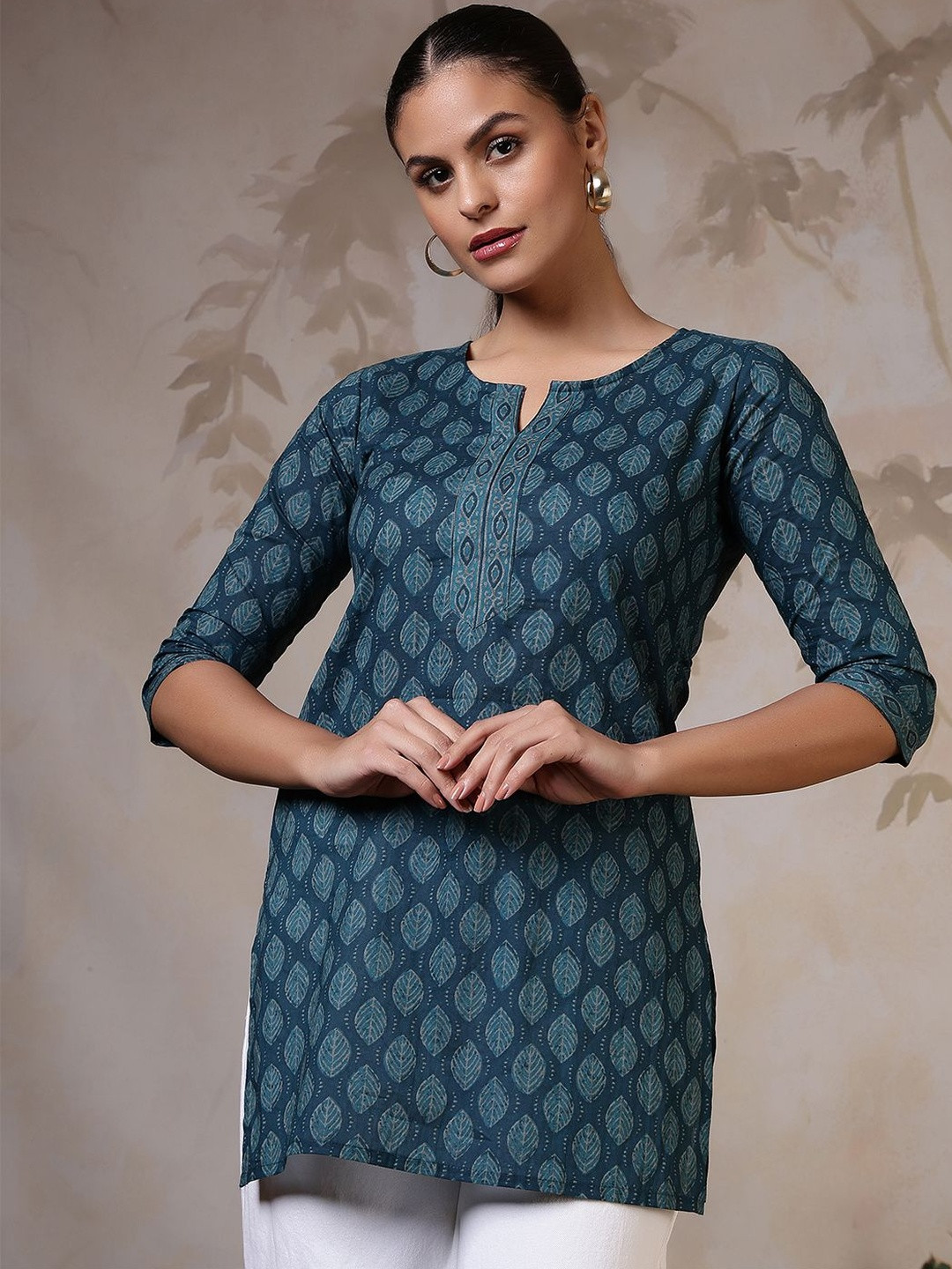 SZN Women Ethnic Motifs Printed Short Kurta