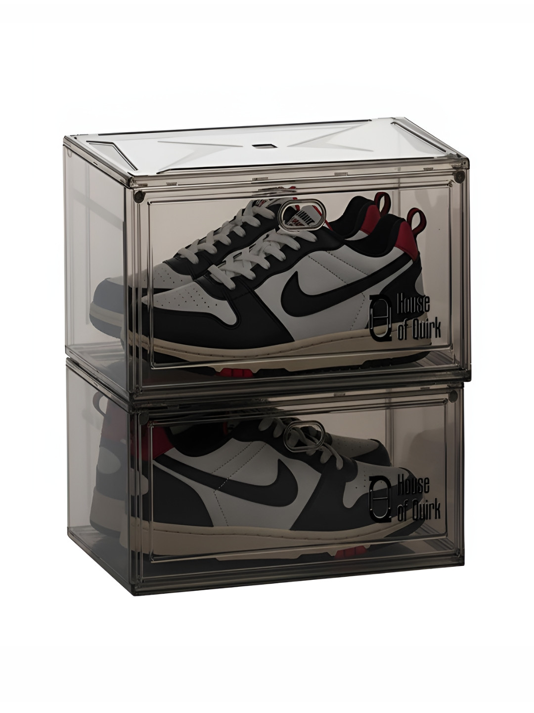 HOUSE OF QUIRK Black 2 Pieces Super Strong Magnetic Door Shoes Organisers