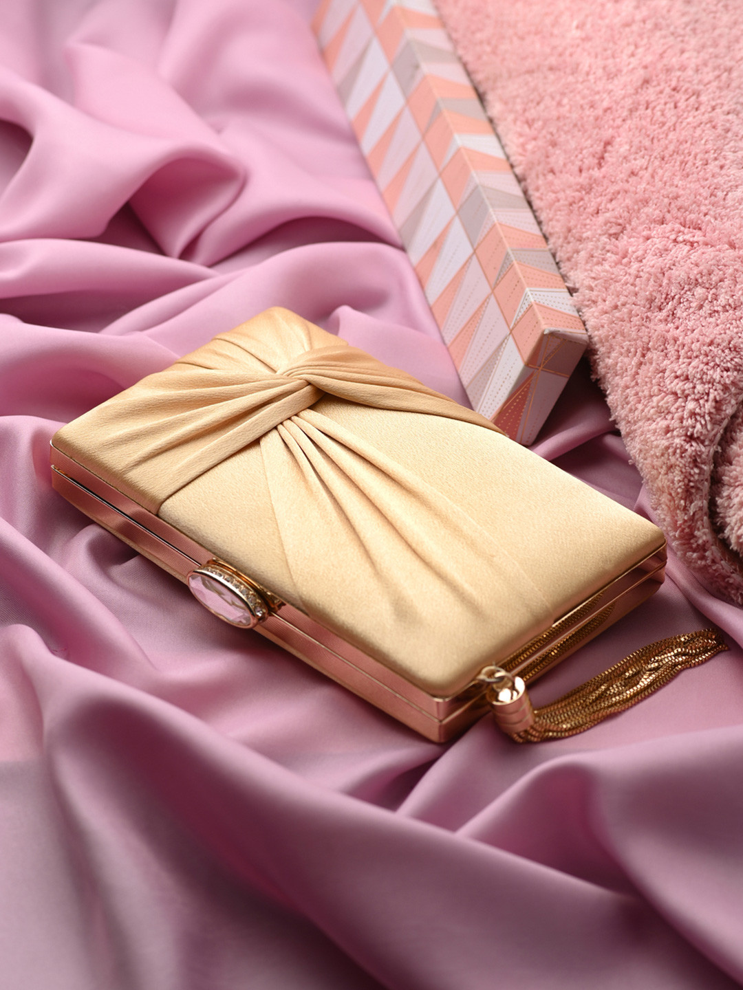 Toobacraft Embellished Box Clutch