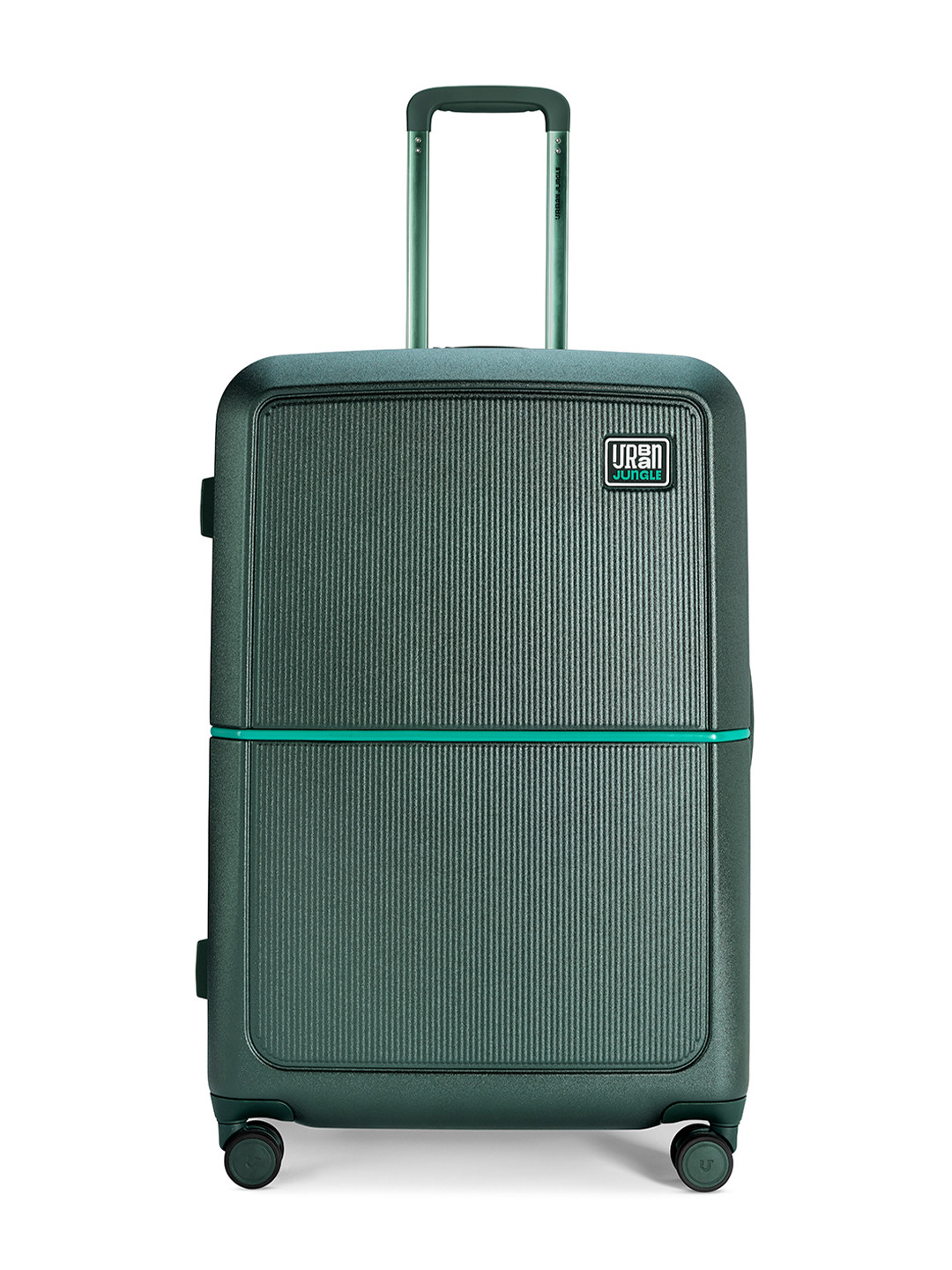 Urban Jungle By Safari Green Hardside Trolley Large Polycarboante Suitcase