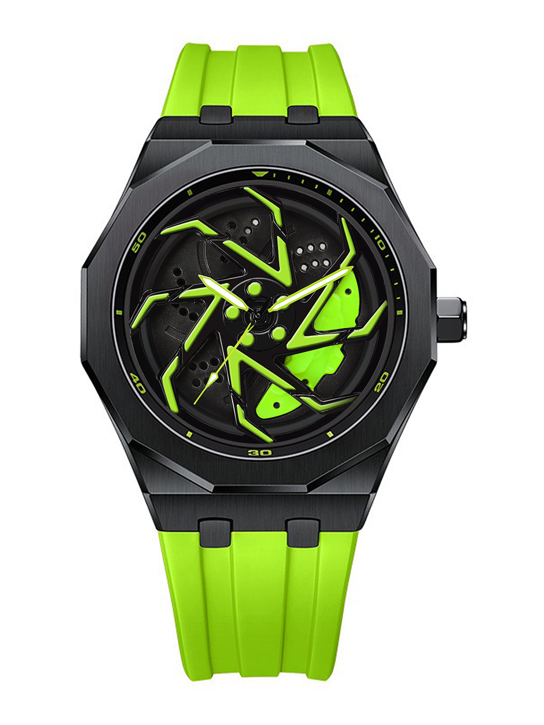 IIK COLLECTION Men Skeleton Dial & Straps Analogue Watch IIK-6004M