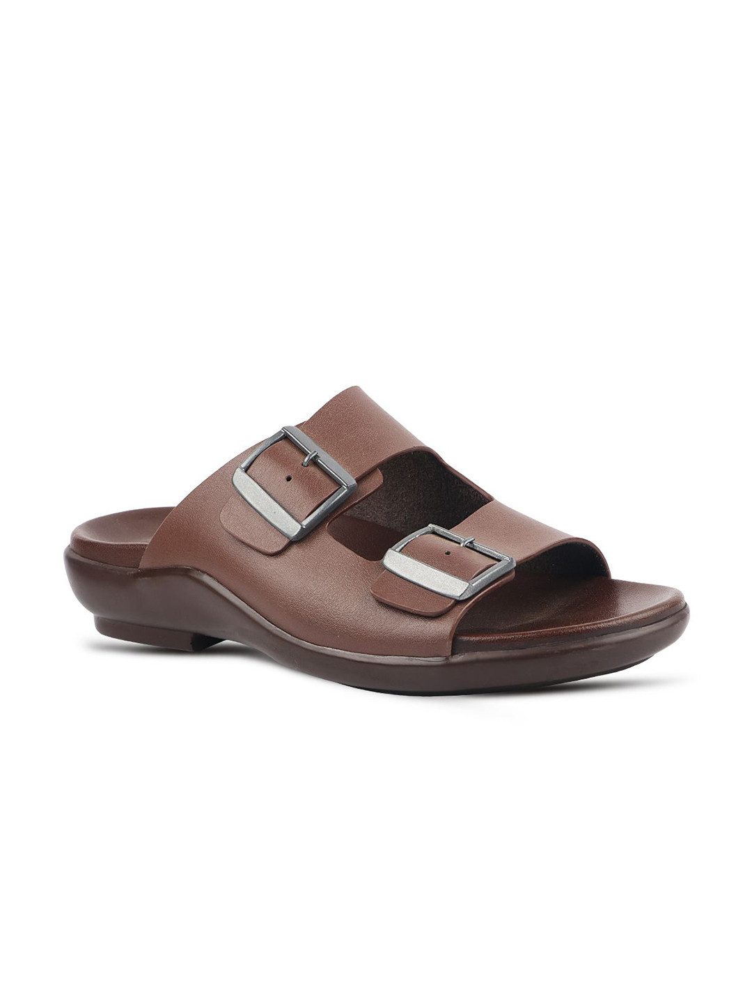 MEDIFEET Dual Buckle Slide Sandals with Arch Support