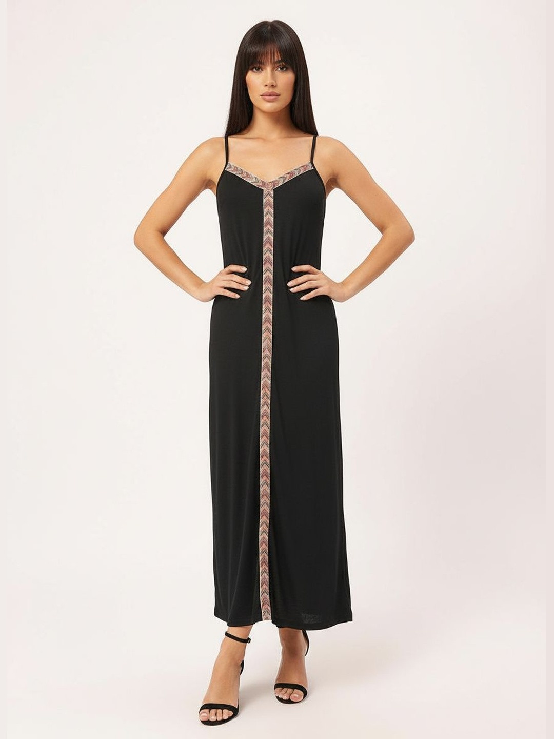 DressBerry Bohemian Chic Paneled Midi Dress