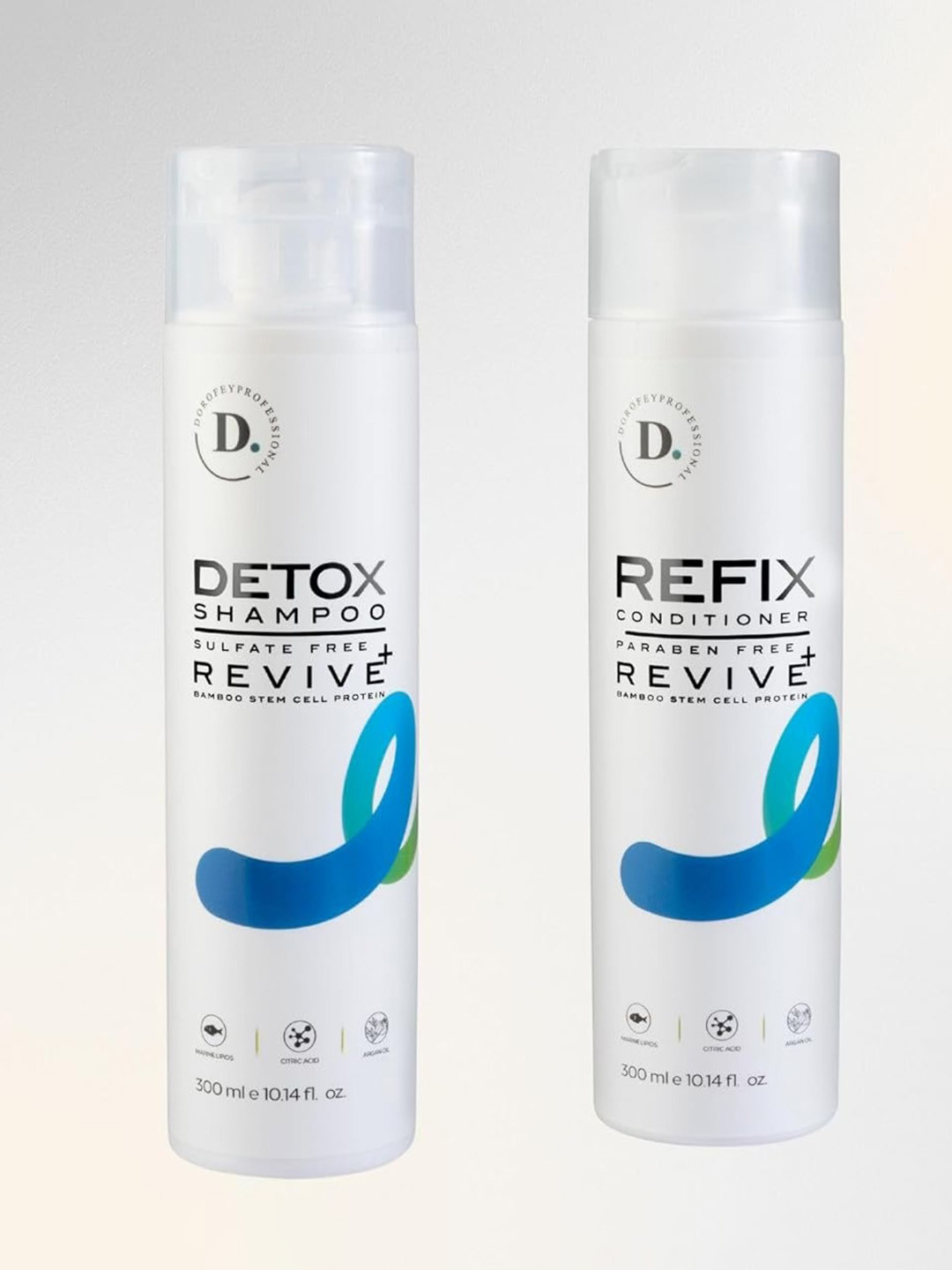 DOROFEY PROFESSIONAL Sulfate-Free Detox Shampoo With Refix Conditioner - 600 ML