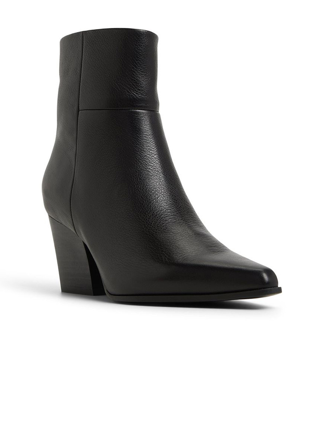 ALDO Women Leather Pointed Toe Block Heel Boots