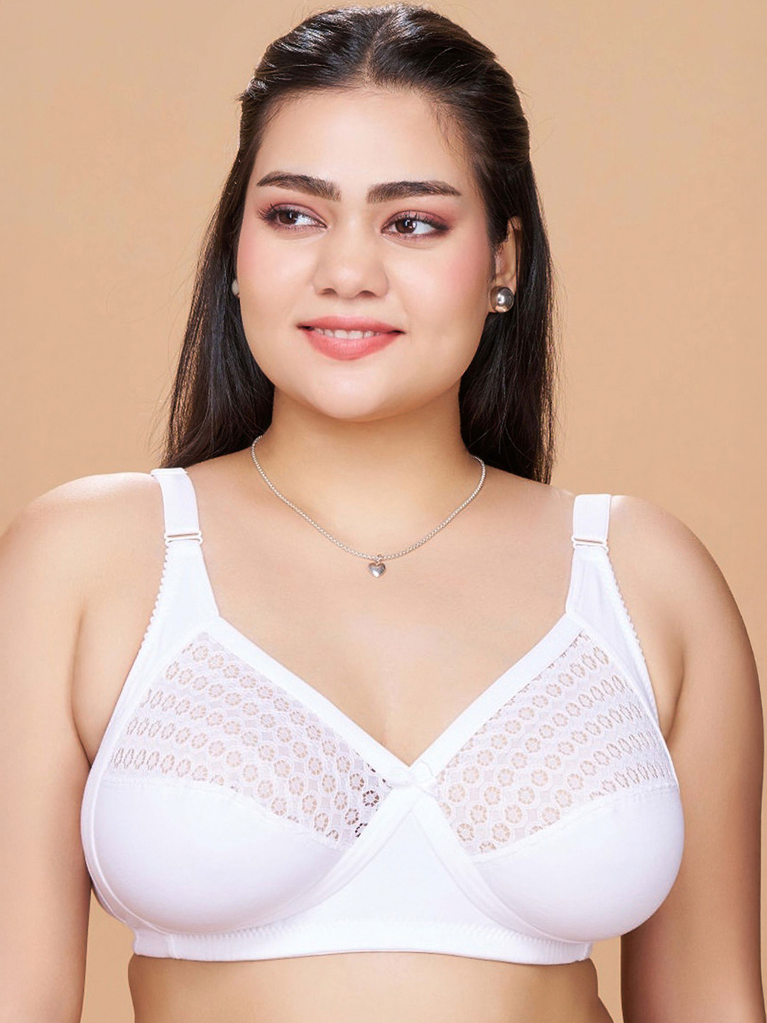 Sztori Full Coverage Cut and Sew non Padded Lace Bra
