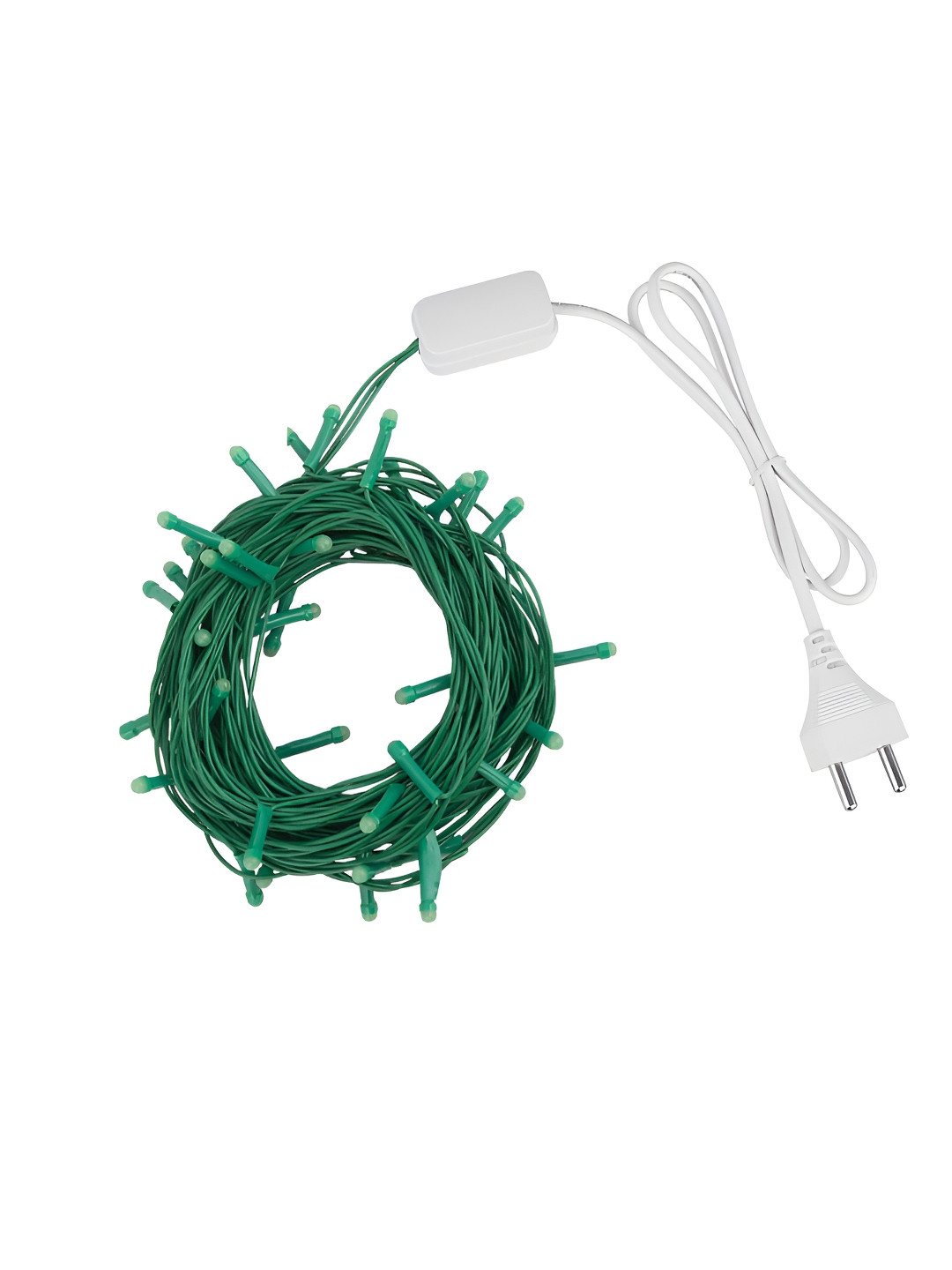 EarthCraft Green & White LED Rice Shape String Lights