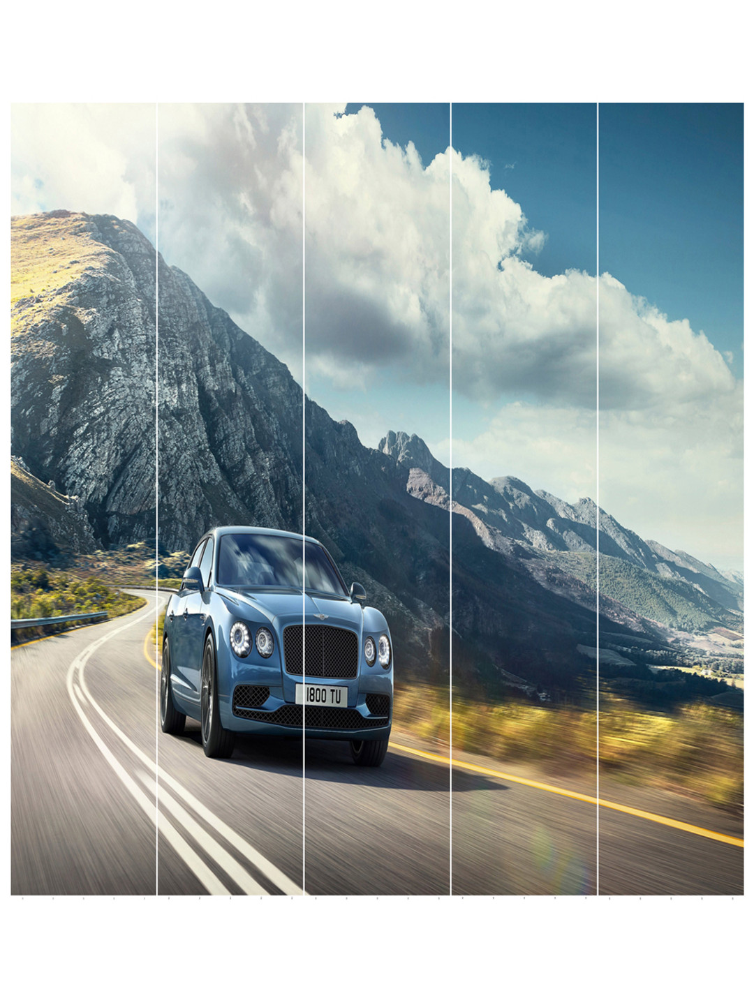 Inephos Blue 1 Piece Paper Other Wall Art