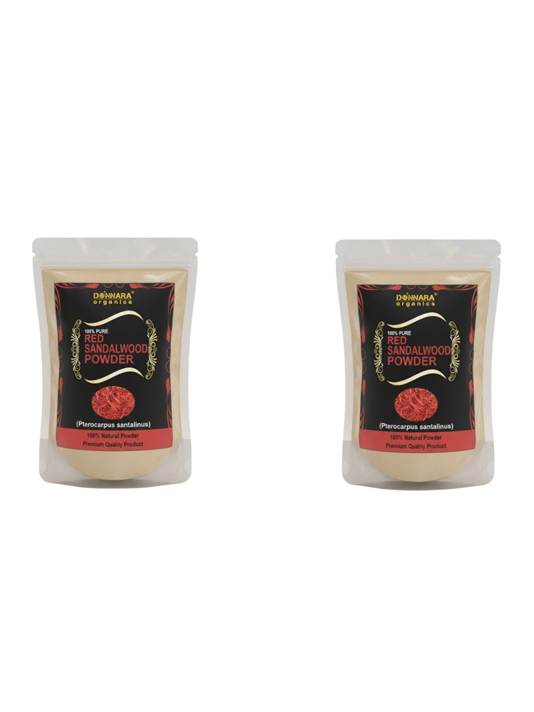 Donnara Organics Set Of 2 Red Sandalwood Powder Face Pack - 150 g Each