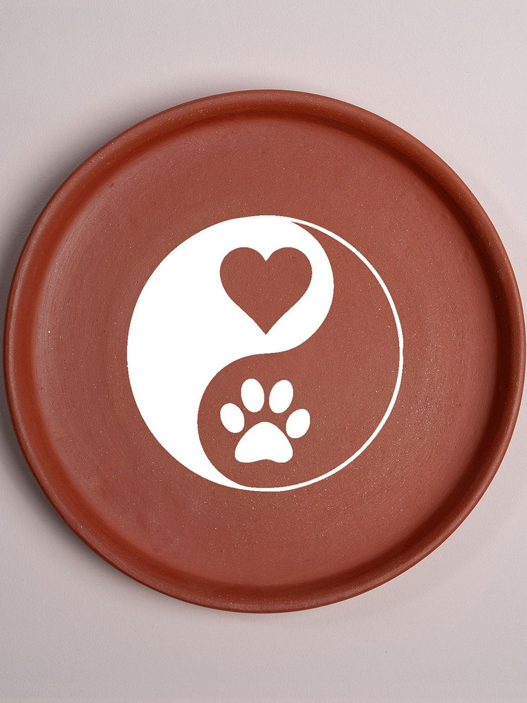 Almiro Tree Pet Paw illustration Terracotta Wall Plates