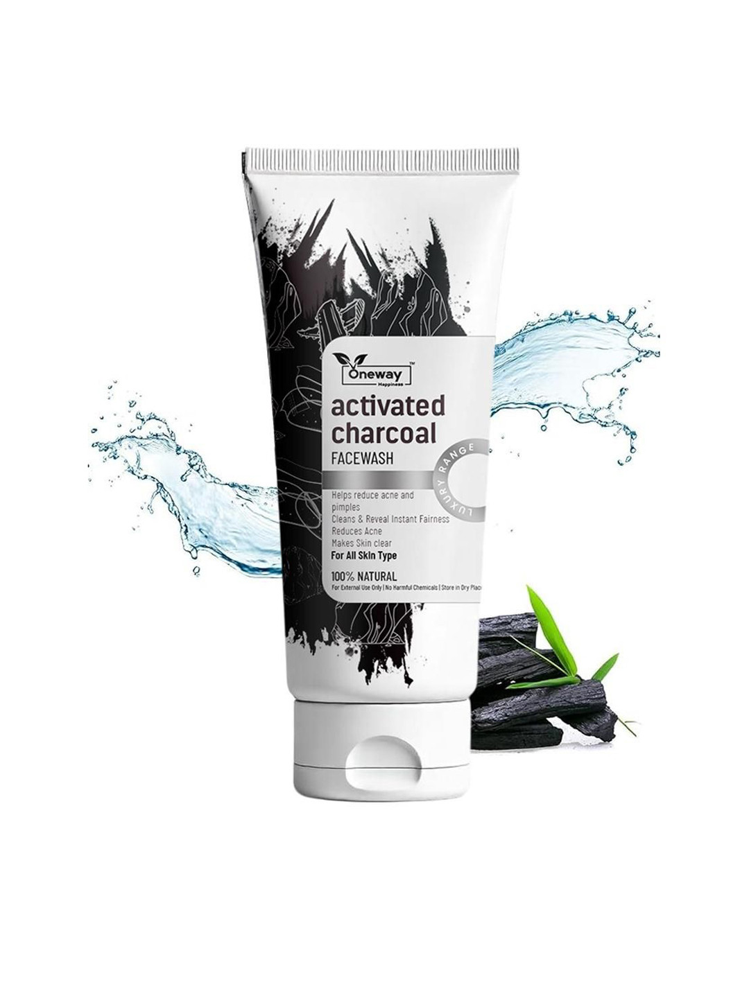 Oneway Happiness Charcoal Clear Skin Face Wash- 100 ml