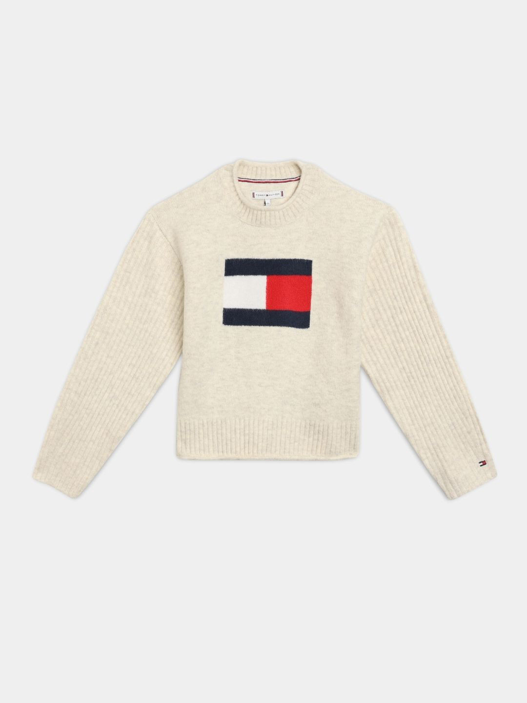 Tommy Hilfiger Girls Graphic Design Full Sleeve Pullover