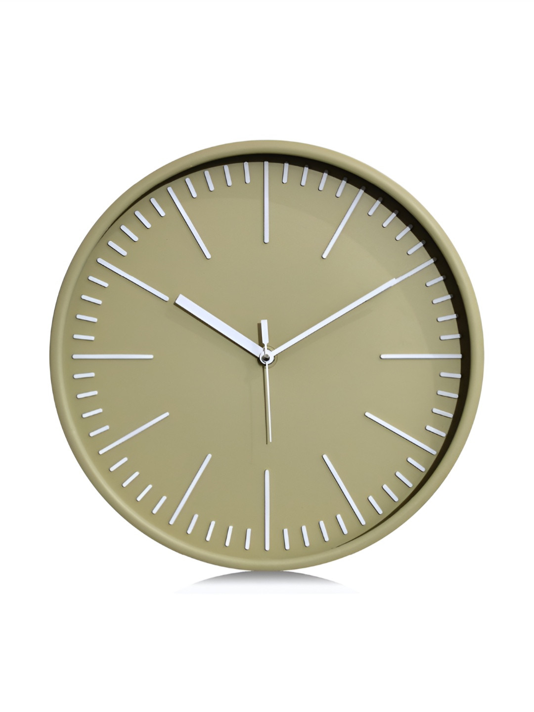 RANDOM Olive Green Printed Contemporary Wall Clock