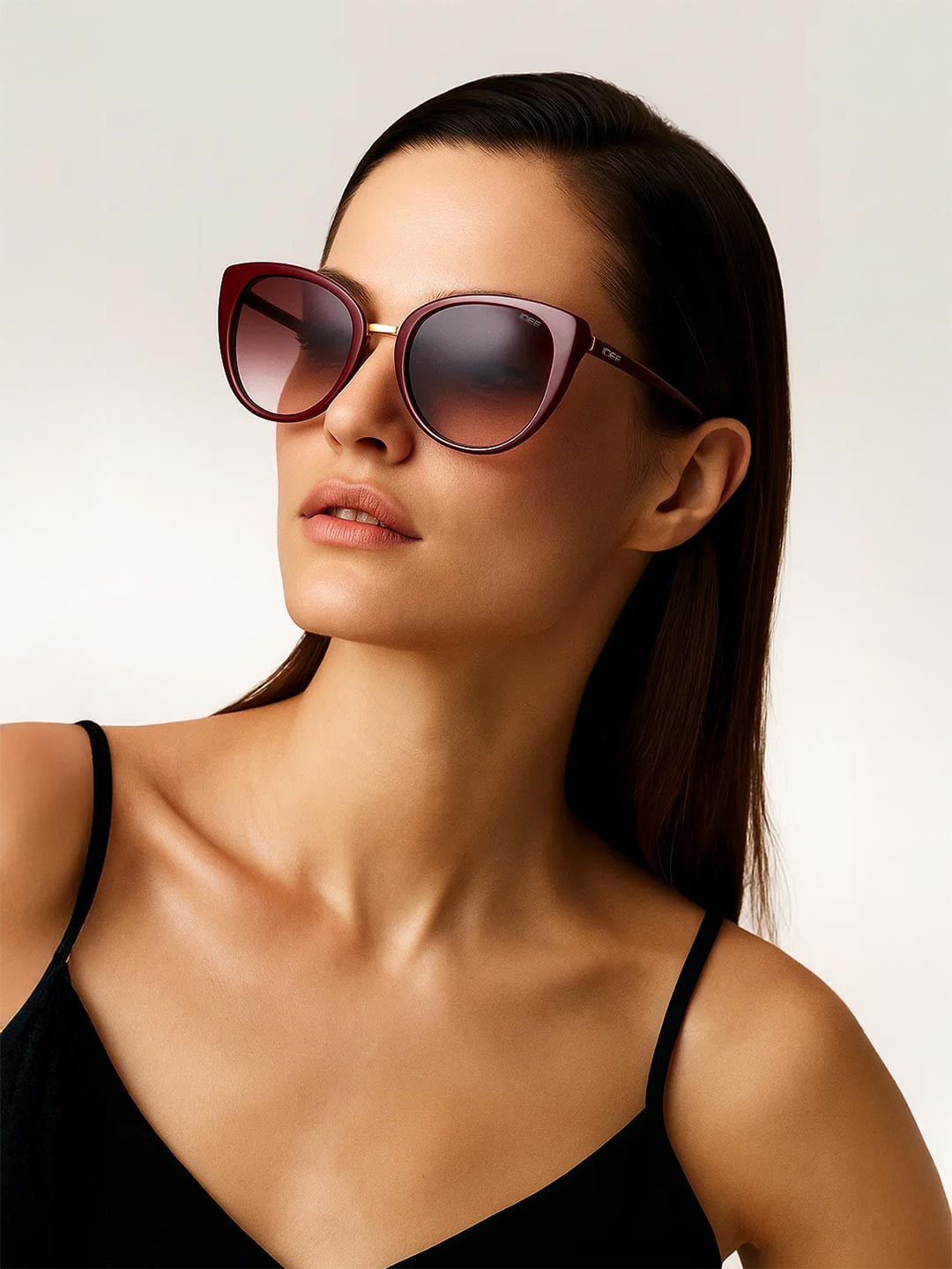 IDEE Women Cateye Sunglasses with UV Protected Lens IDSO208C3SG