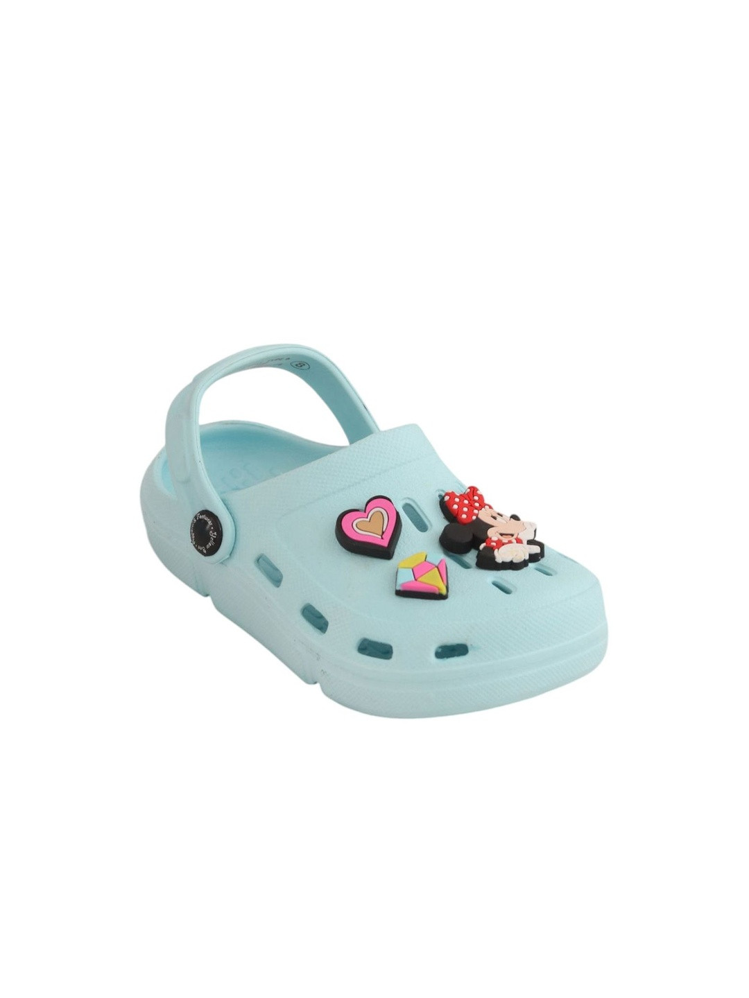 Hopscotch Girls Blue Minnie Mouse 3D Applique Clogs