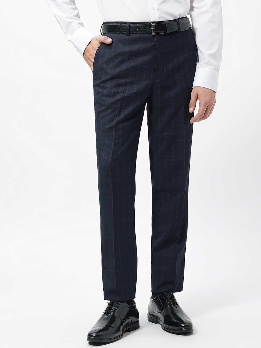 Marks & Spencer Men Slim Fit Formal Trousers