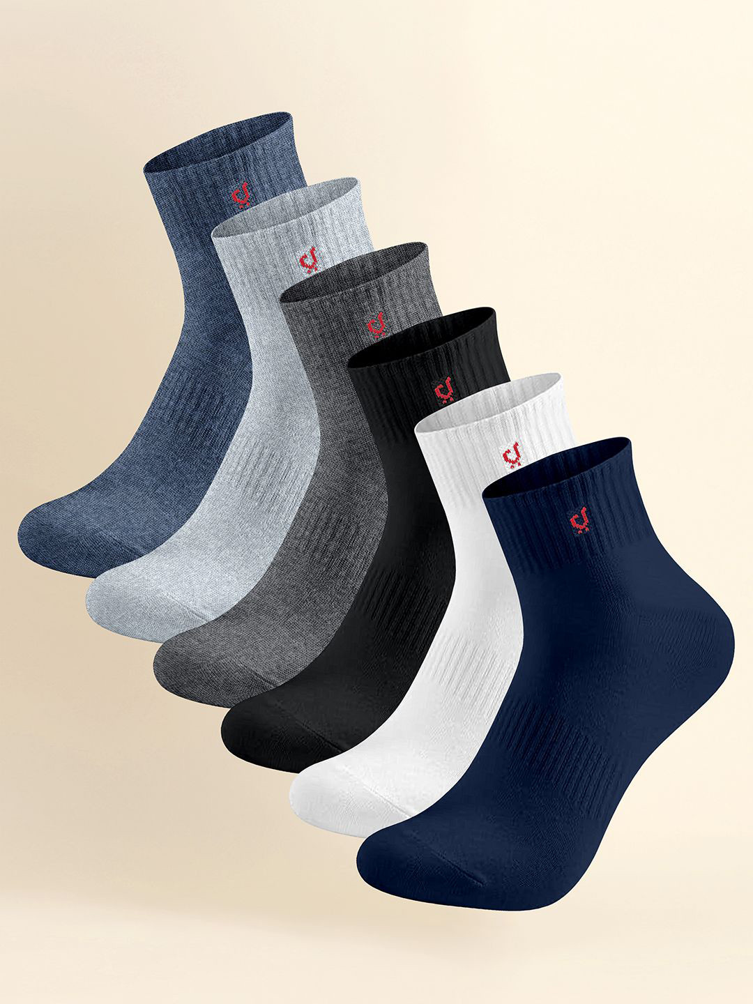 Trendmalls Cotton Blend Socks for Mens & Women Ankle Length Fit Athletic Odour Free