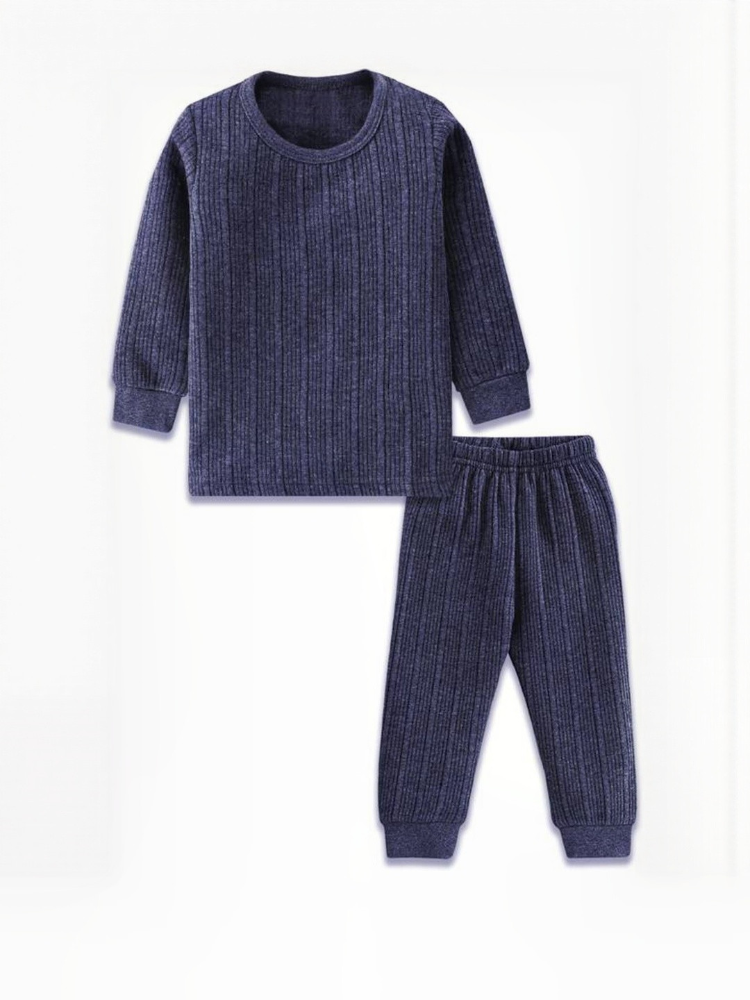 TINY HANDS Kids Blue Bottom And Top Thermal Set
