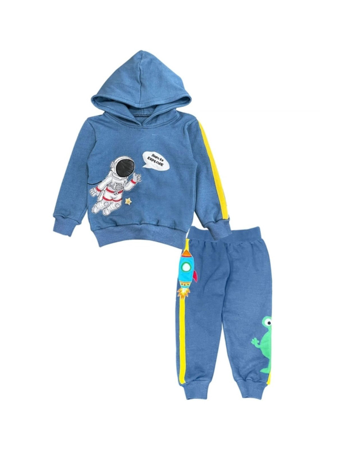 Miracles Happen Boys Cotton Astronaut Printed Tracksuits