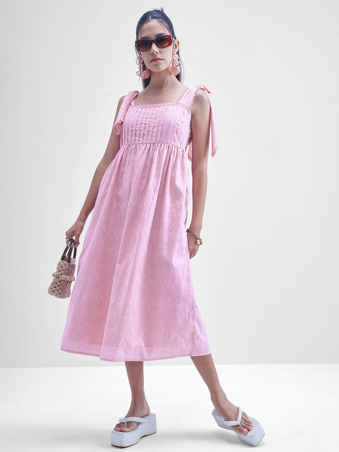 Tokyo Talkies Women A-Line Midi Dress