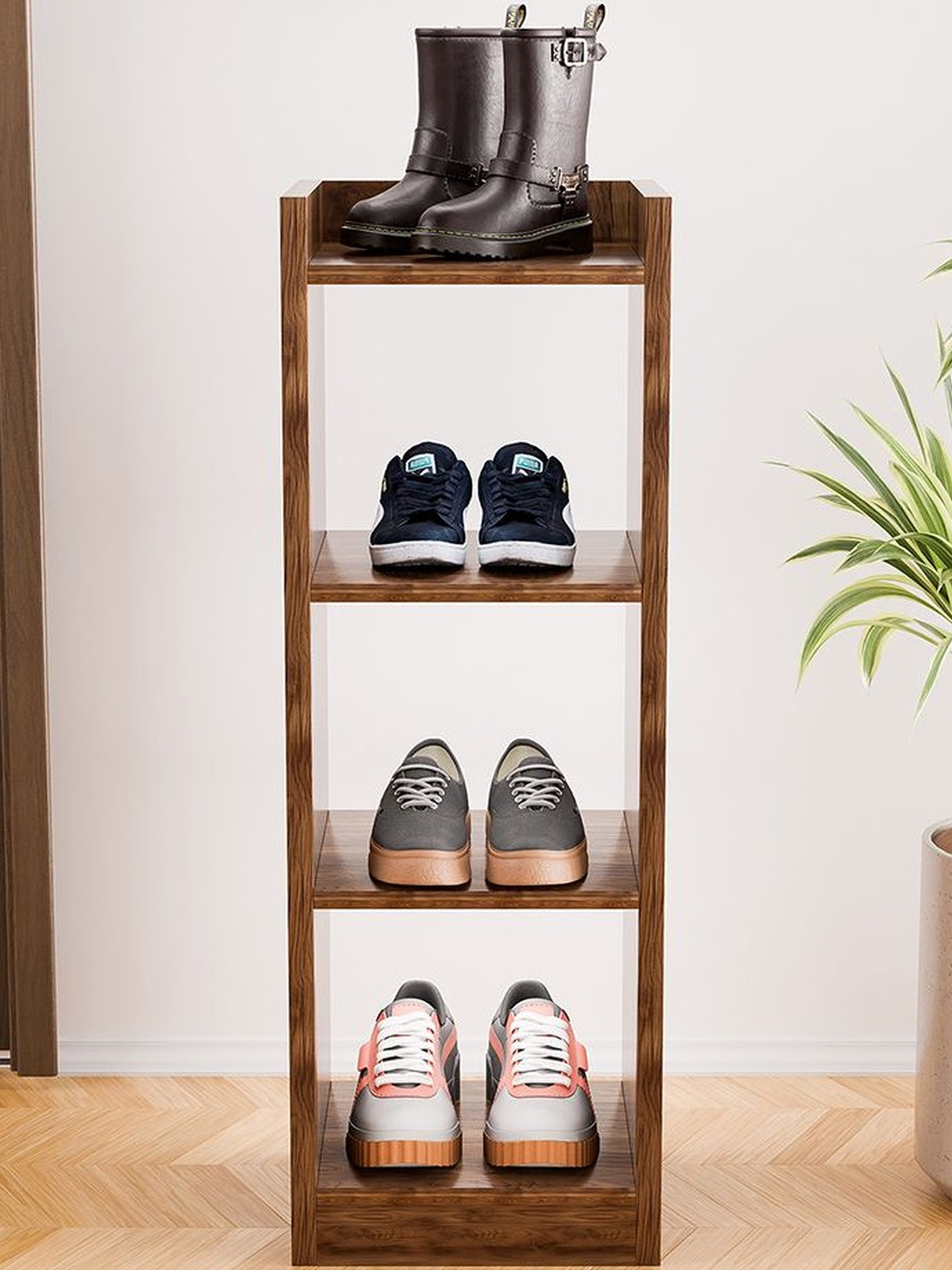 YK Brown Wood Multi-Utility Organiser