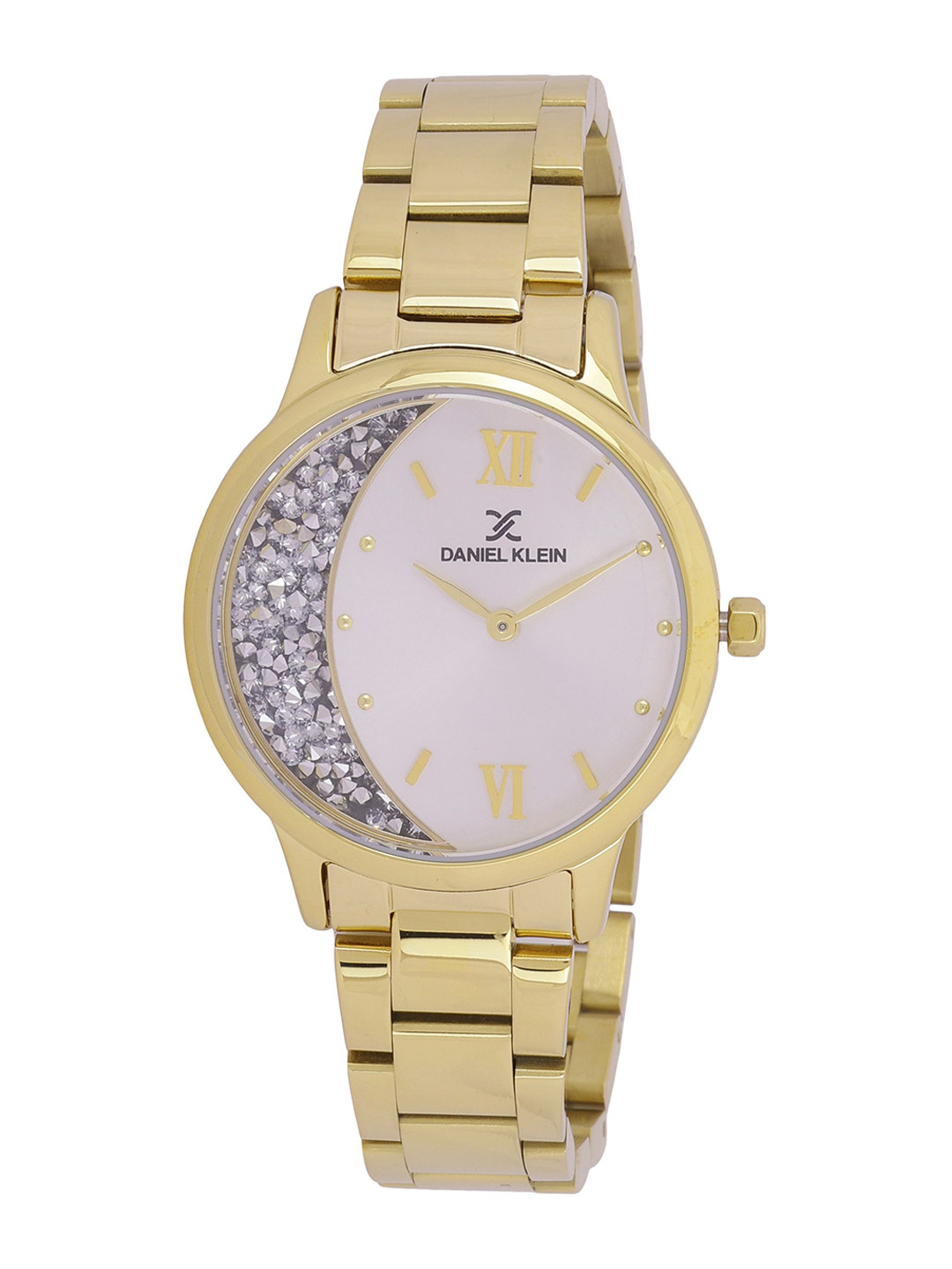 Daniel Klein Women Embellished Bracelet Style Straps Analogue Watch DK.1.12962-3