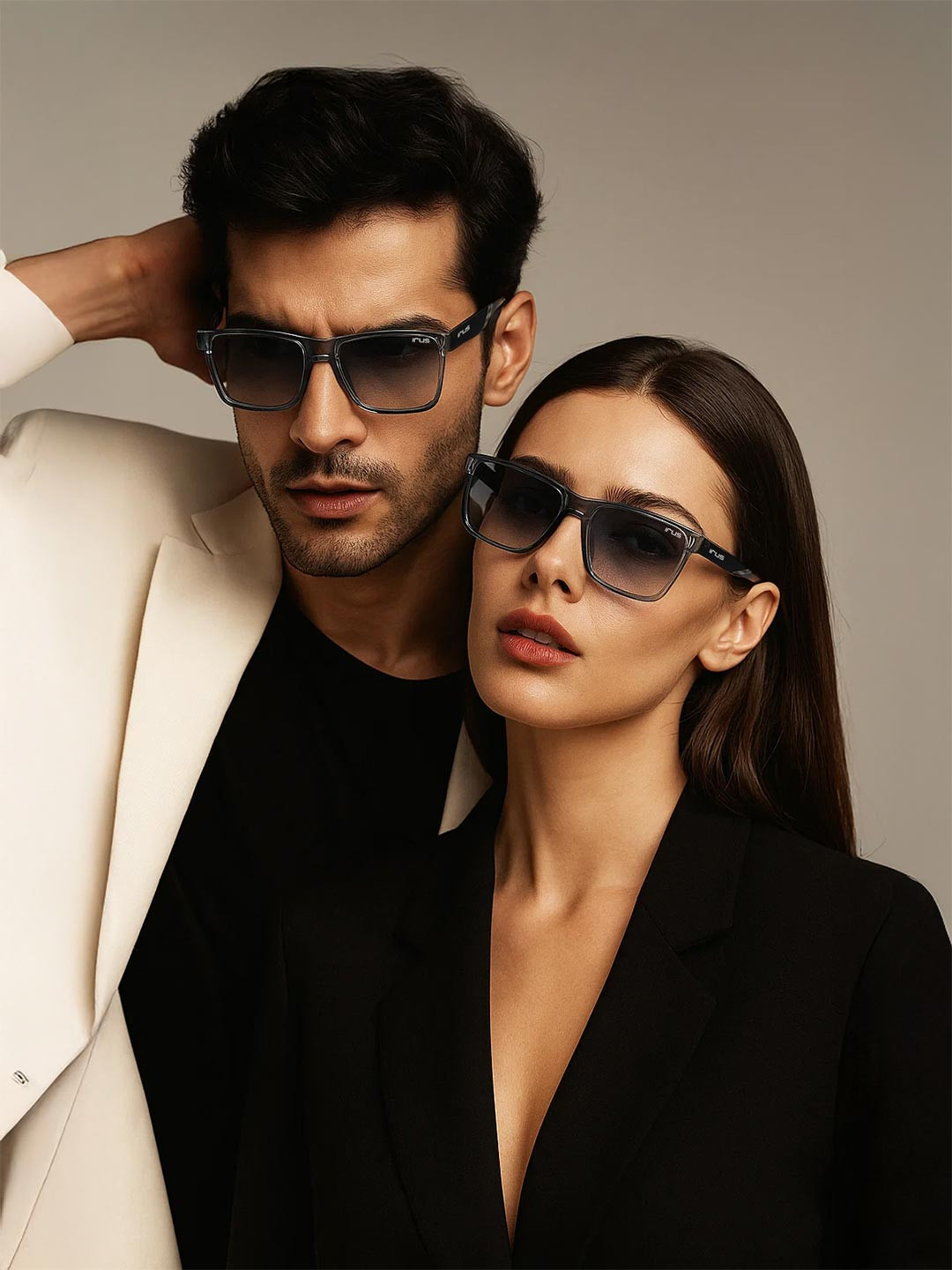 IRUS by IDEE Unisex Blue Lens & Blue Square Sunglass IRS1104C3SG-Blue